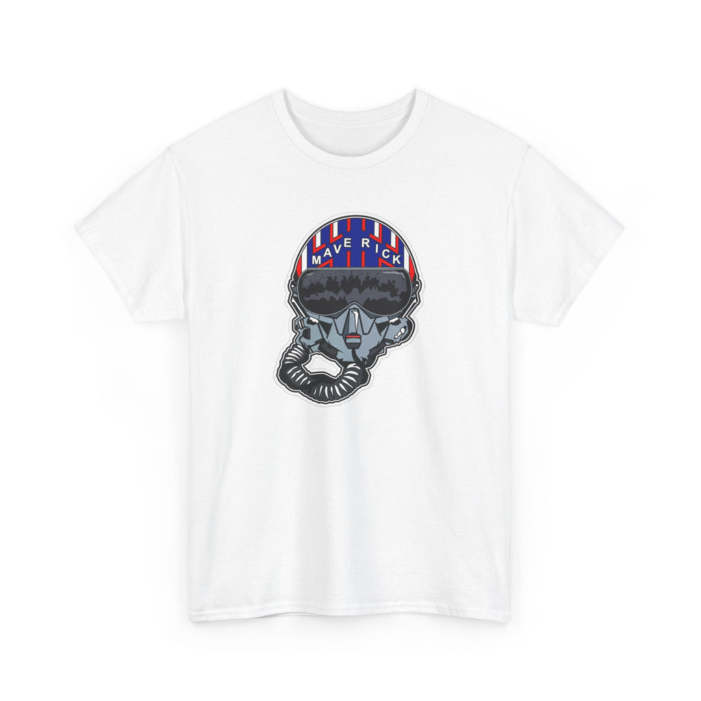 Skull Pilgrim Tee — Retro Striped 'Maverick' Helmet Graphic Shirt