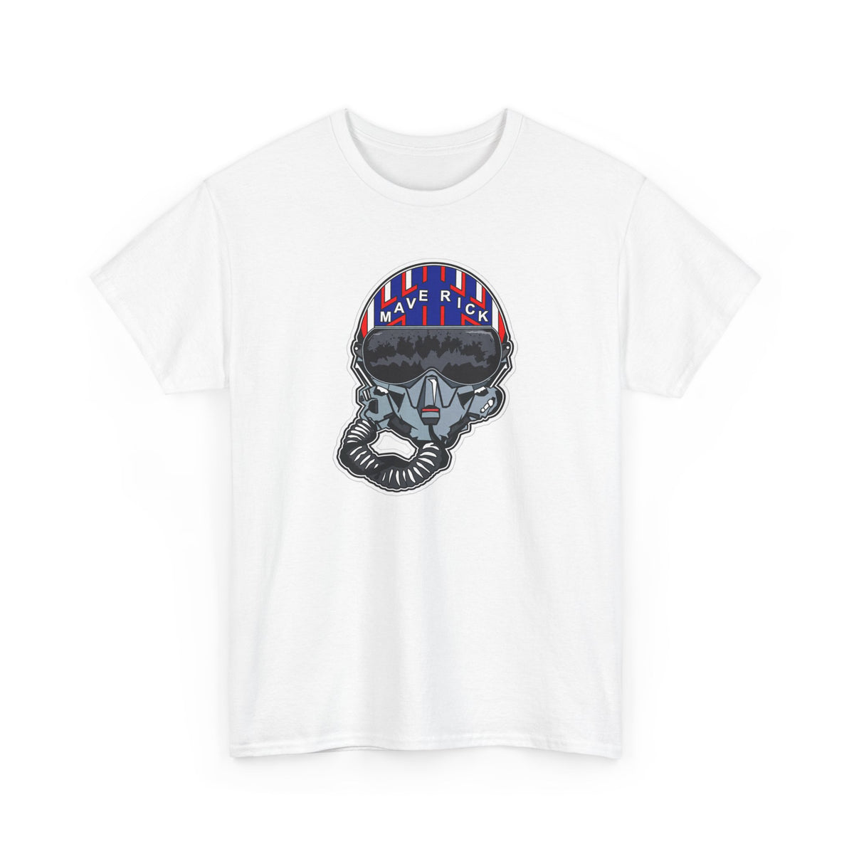Skull Pilgrim Tee — Retro Striped 'Maverick' Helmet Graphic Shirt