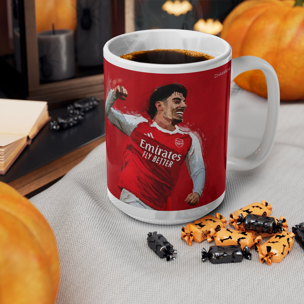 Kai Havertz Arsenal Premier League Champions Ceramic Mug (11oz, 15oz)