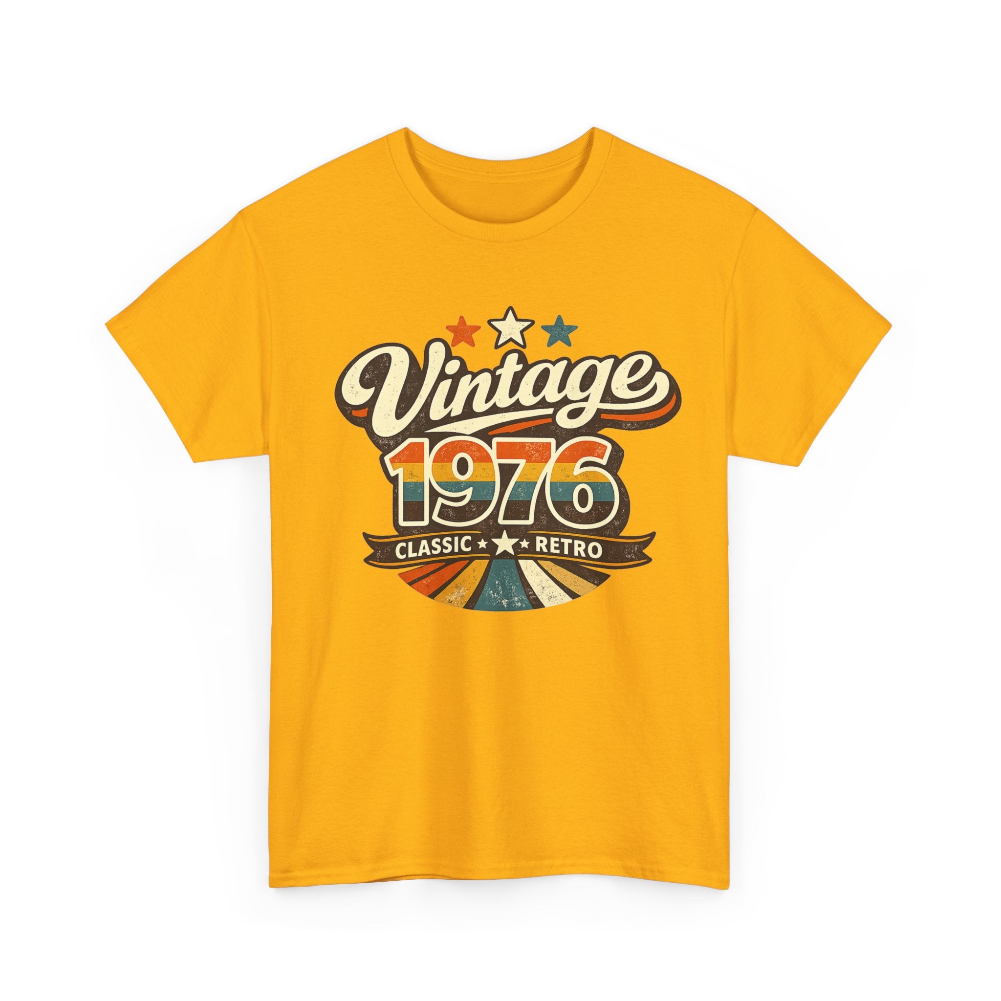 Vintage 1976 Retro Graphic Tee — Classic Birthday or Anniversary Gift