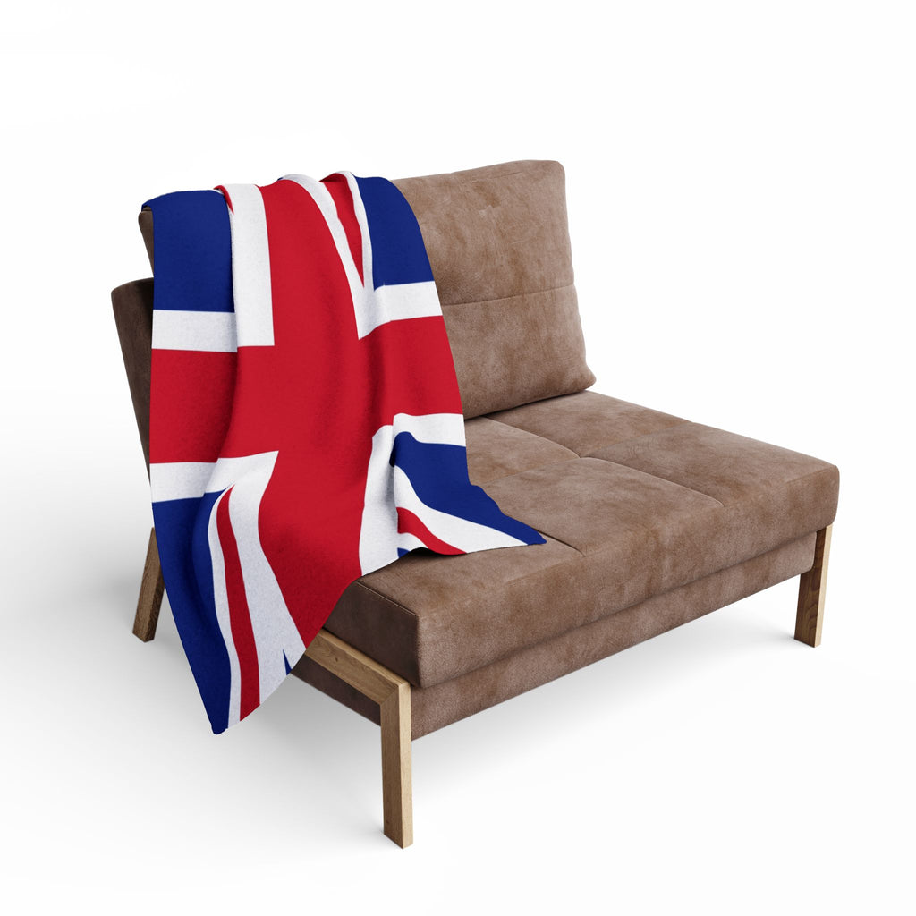 Union Jack Fleece Blanket — British Flag Cozy Throw