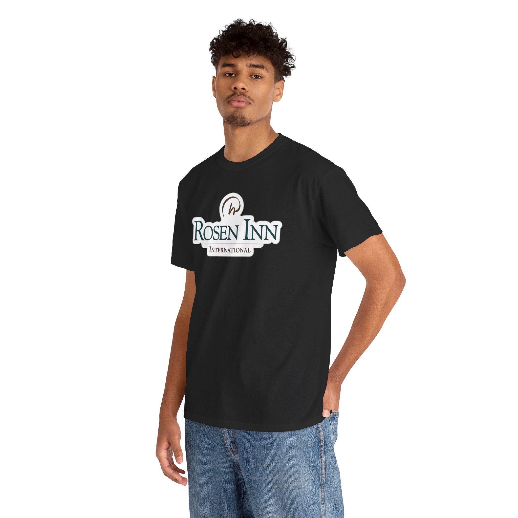 Rosen Inn International Inspired Logo Cotton T-Shirt Tee