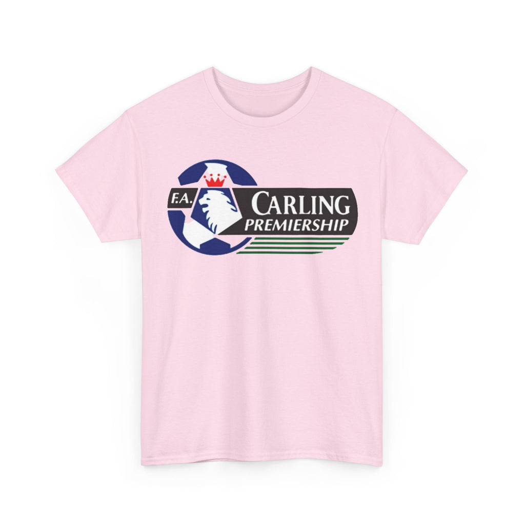Carling Premiership Soccer Logo Tee — Vintage Football T‑Shirt