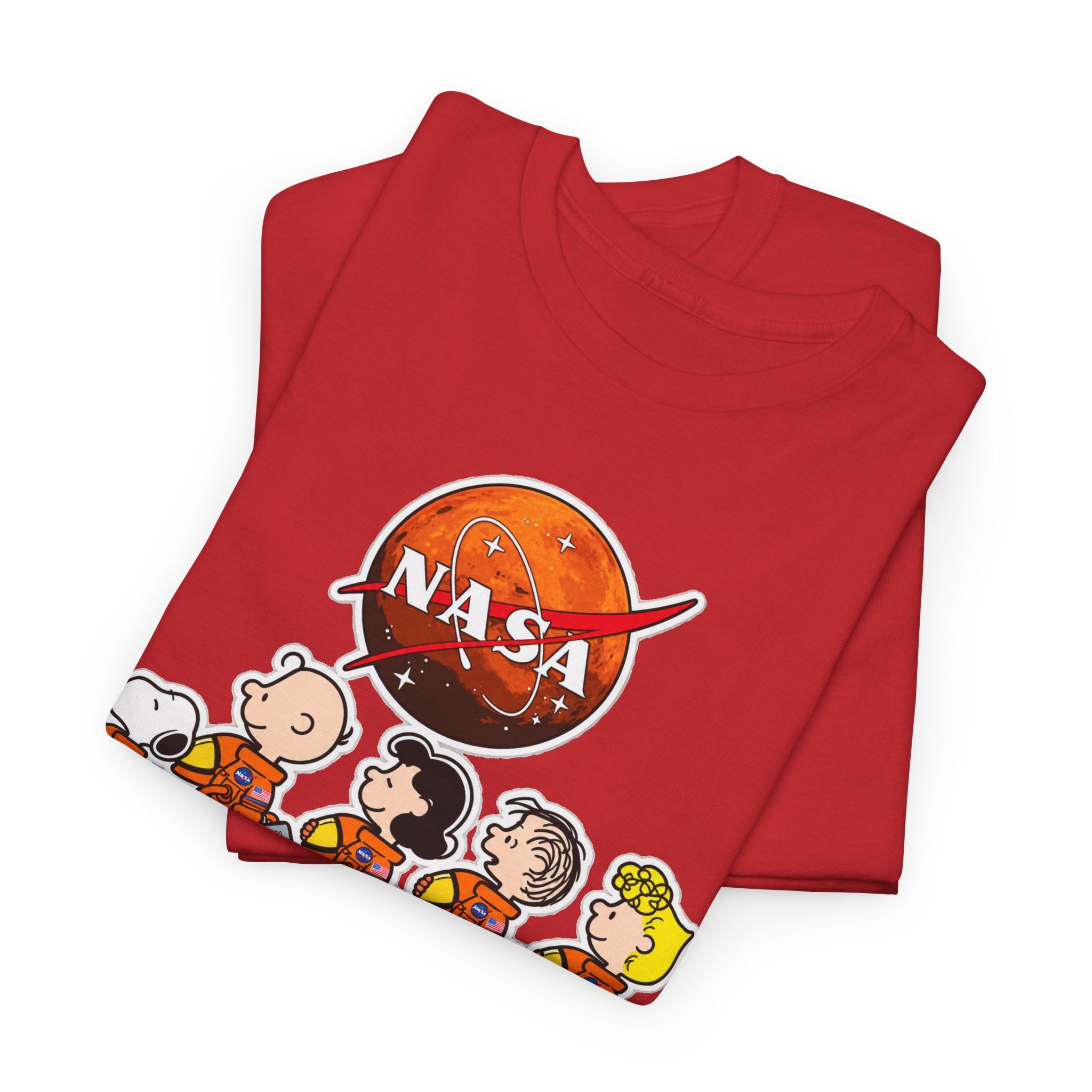 NASA Peanuts Cartoon T‑Shirt — Retro Space Snoopy & Crew Graphic Tee