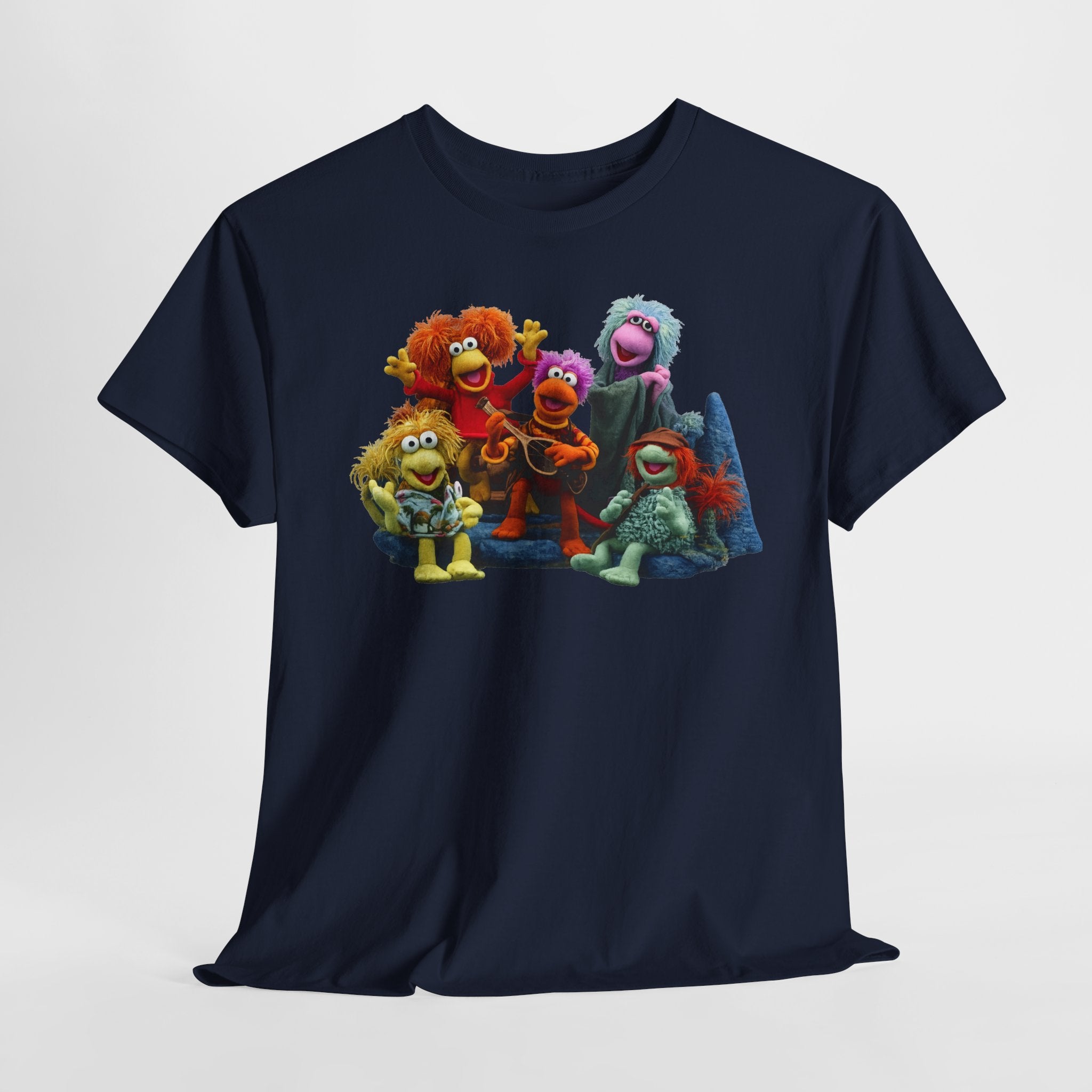 Fraggle Rock Muppet Crew Graphic Tee — Vintage Puppet Group T-Shirt
