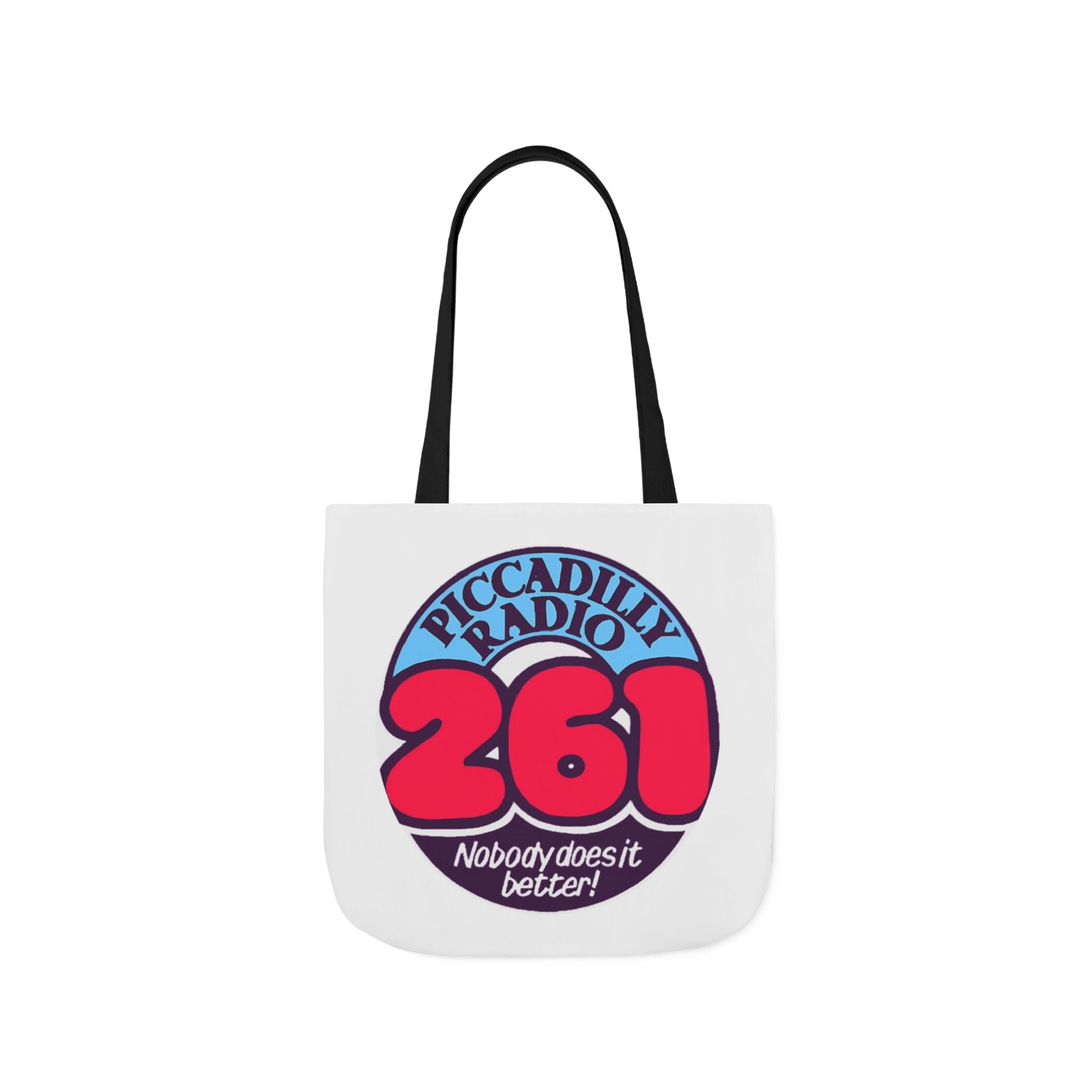 Tote Bag — Retro 'Piccadilly Radio 261' Vintage Logo Canvas Tote