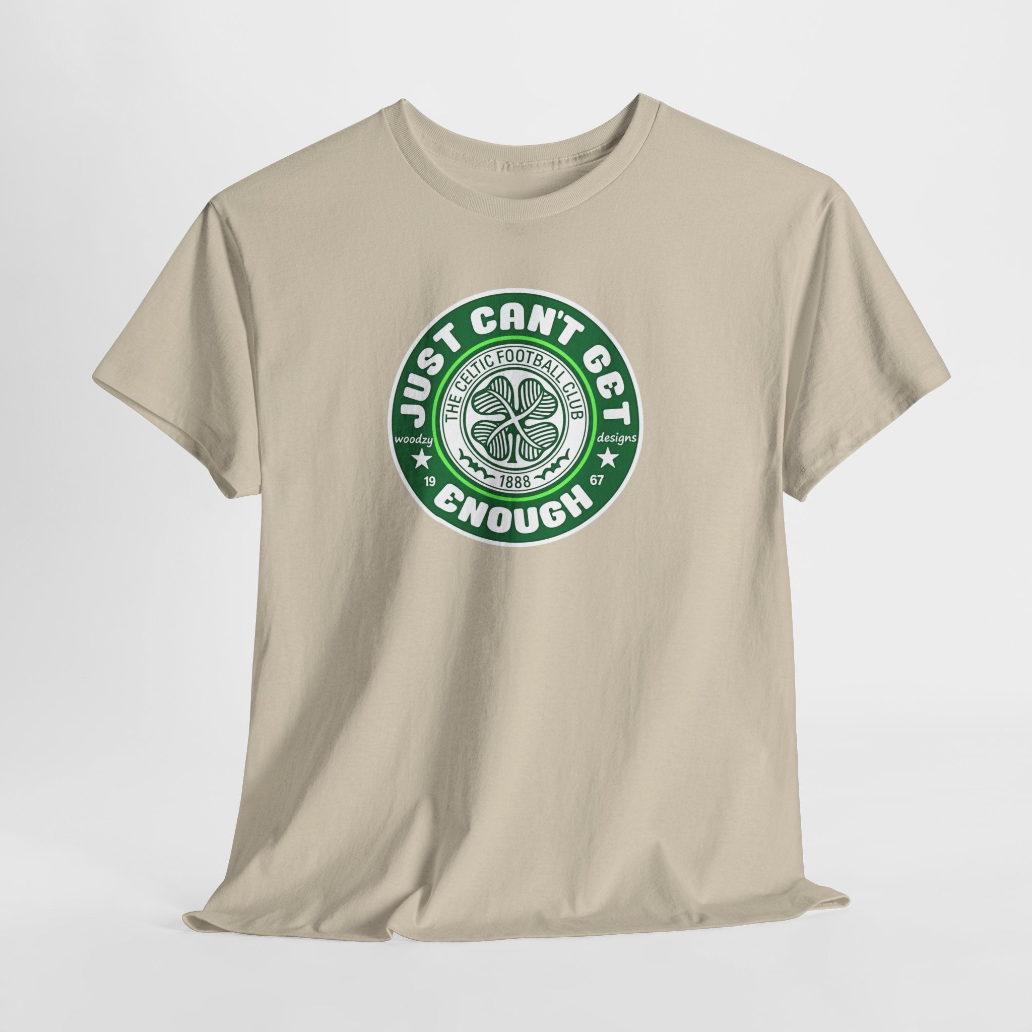 Celtic T-Shirt — "Just Can't Get Enough" Green Shamrock St. Patrick's Day Tee