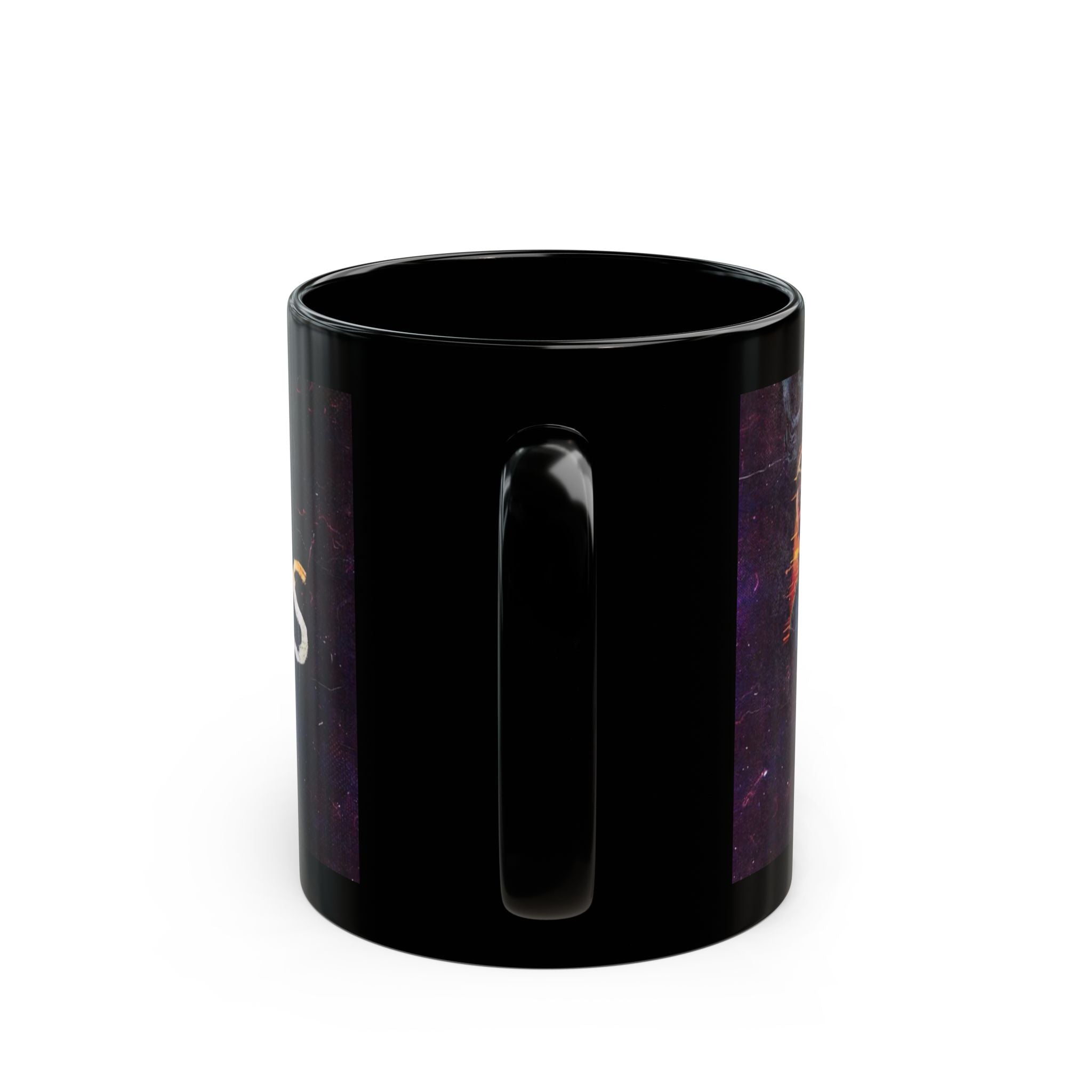 Black Ceramic Mug — 'Sinners' Vintage Art Gothic Coffee Cup