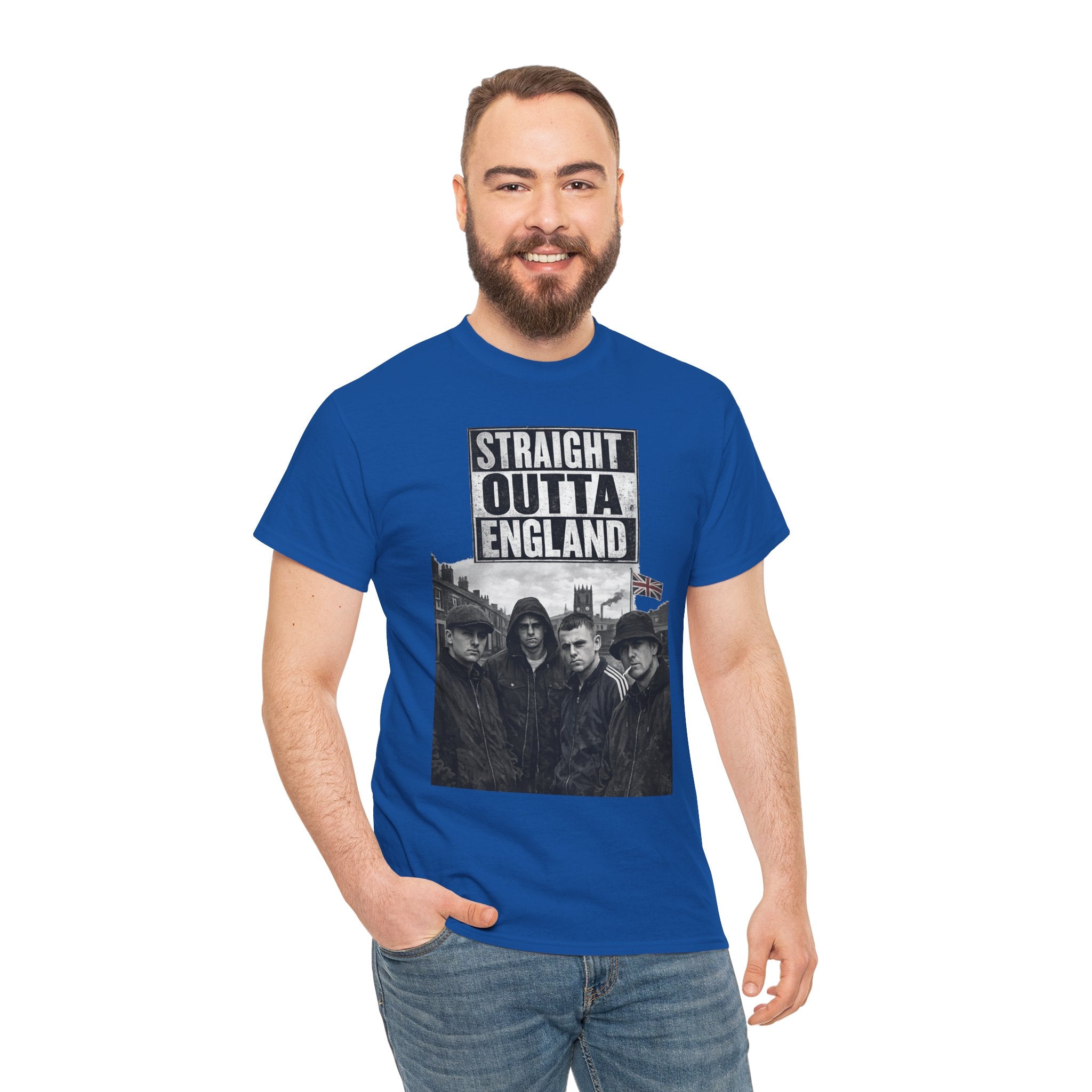 Straight Outta England T-Shirt — Retro Band Photo Tee