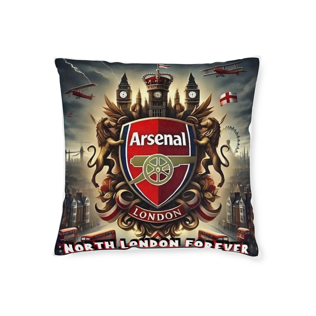 Arsenal London Crest Square Pillow — North London Forever Fan Cushion