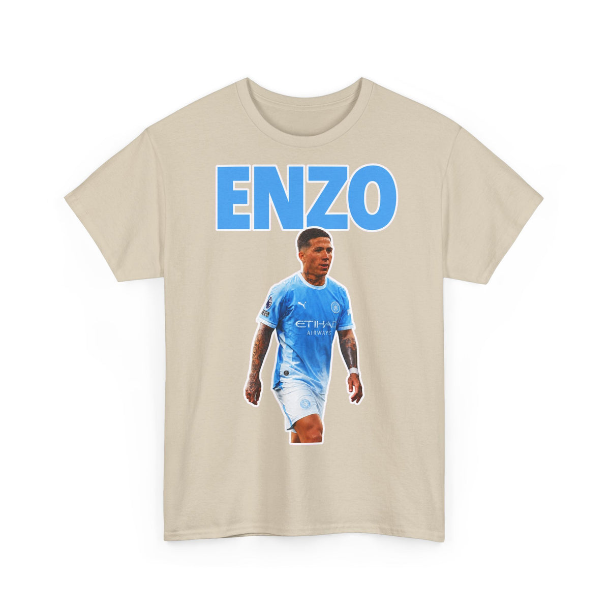 Enzo Fernandez Manchester City Inspired Cotton T-Shirt