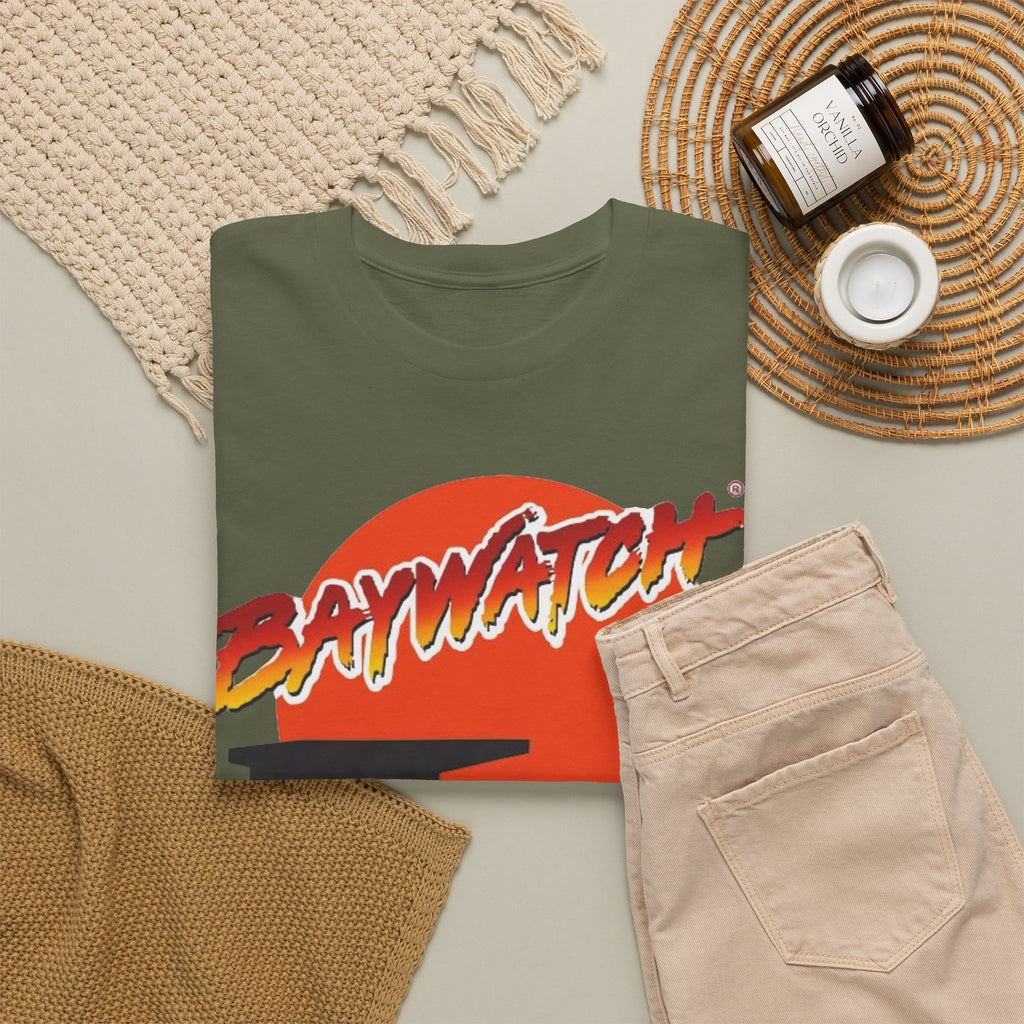 Baywatch Lifeguard Sunset Cotton T-Shirt