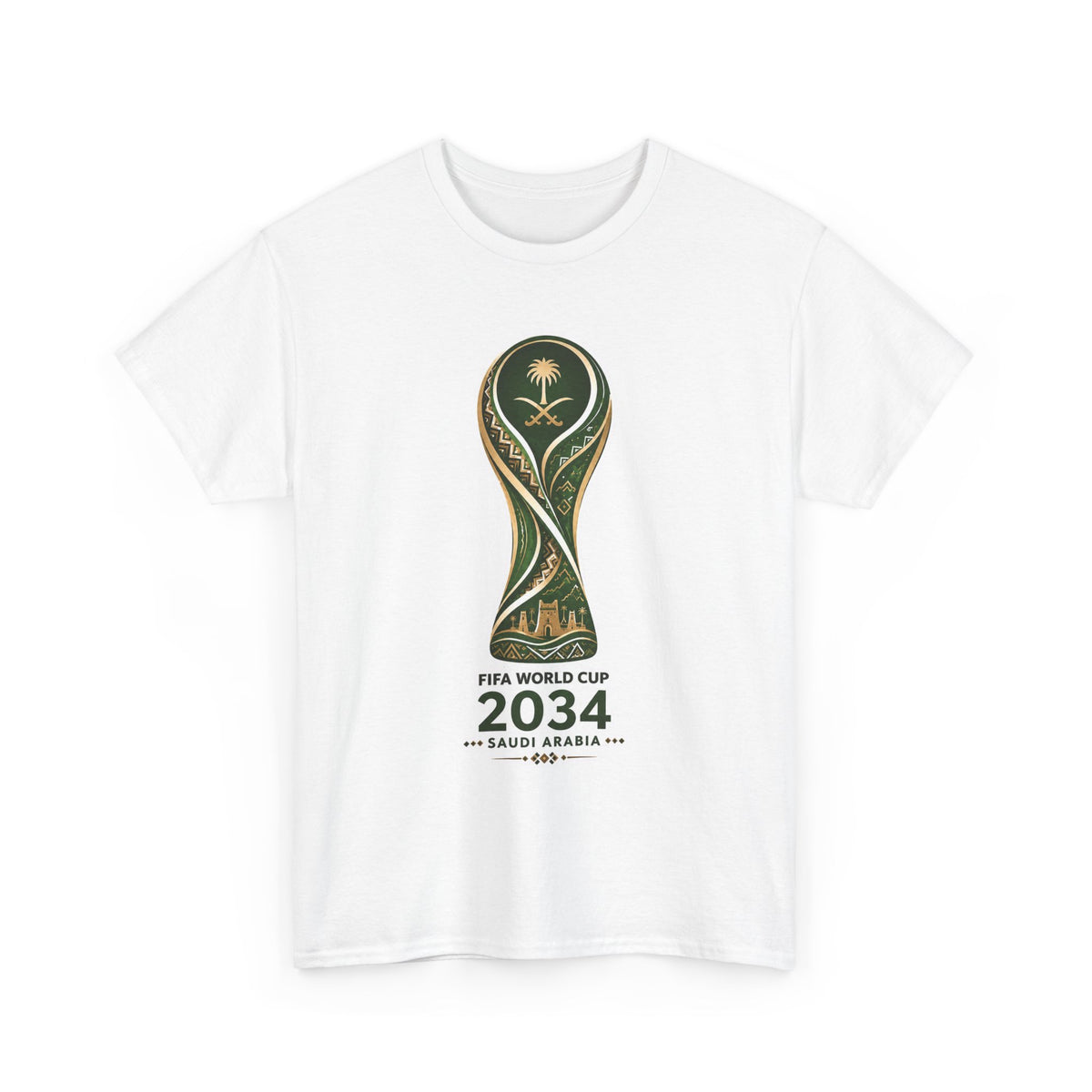 2034 FIFA World Cup Qatar 2034 Trophy Cotton T‑Shirt