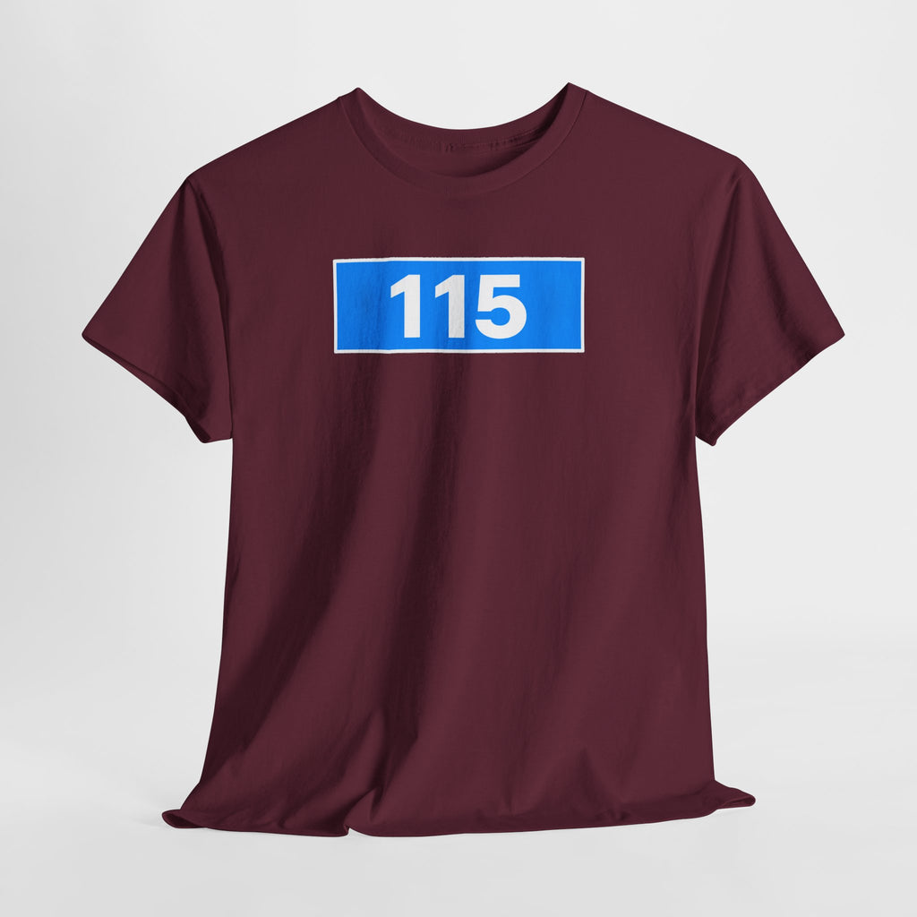 Manchester City 115 Inspired Minimalist Graphic Cotton T-Shirt