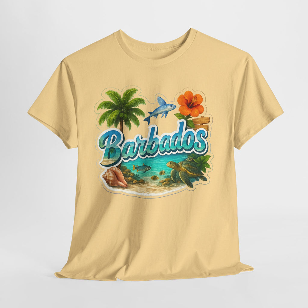 Barbados Beach Graphic Tee — Tropical Island Vacation T‑Shirt