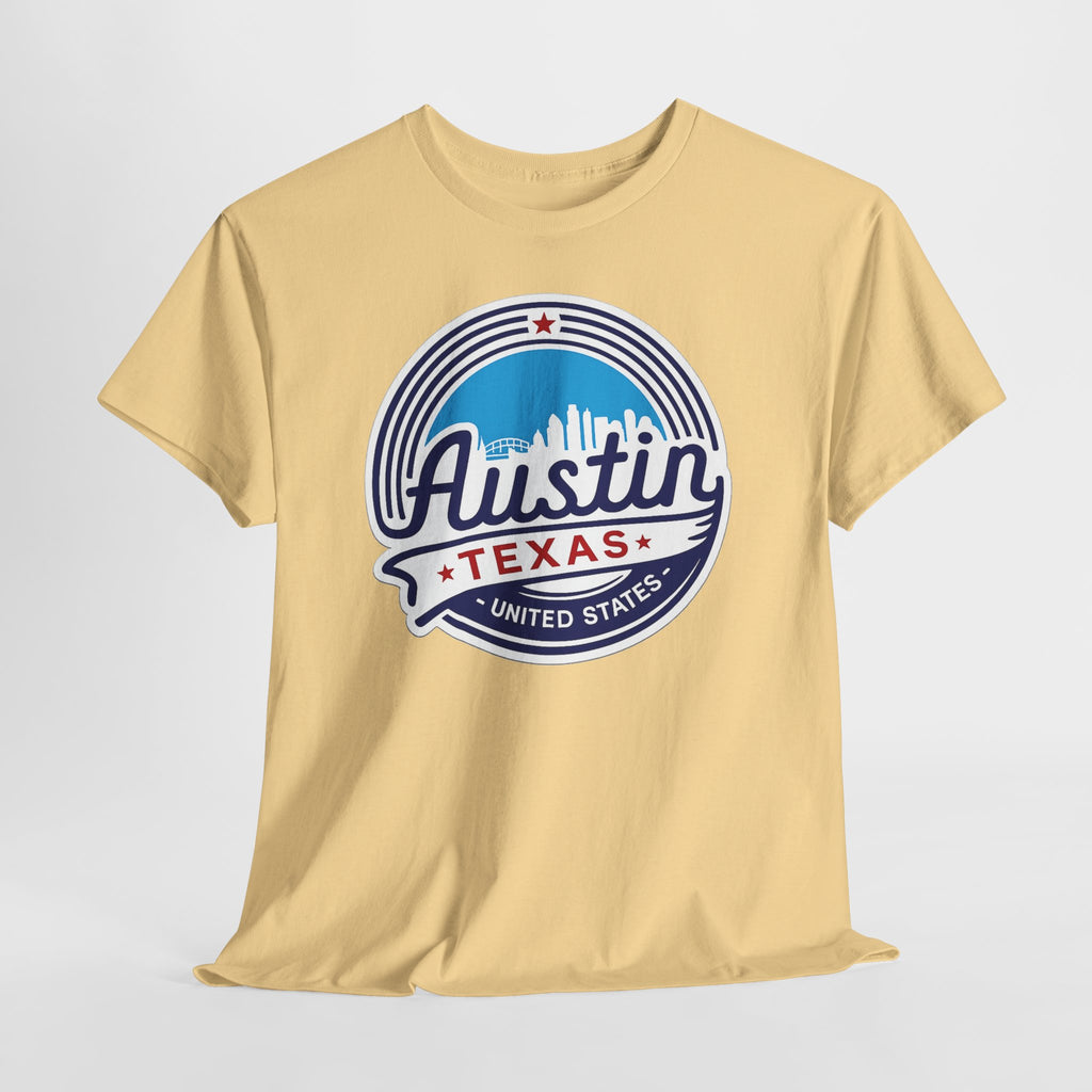 Austin Texas Retro Skyline T-Shirt — Vintage City Pride Tee