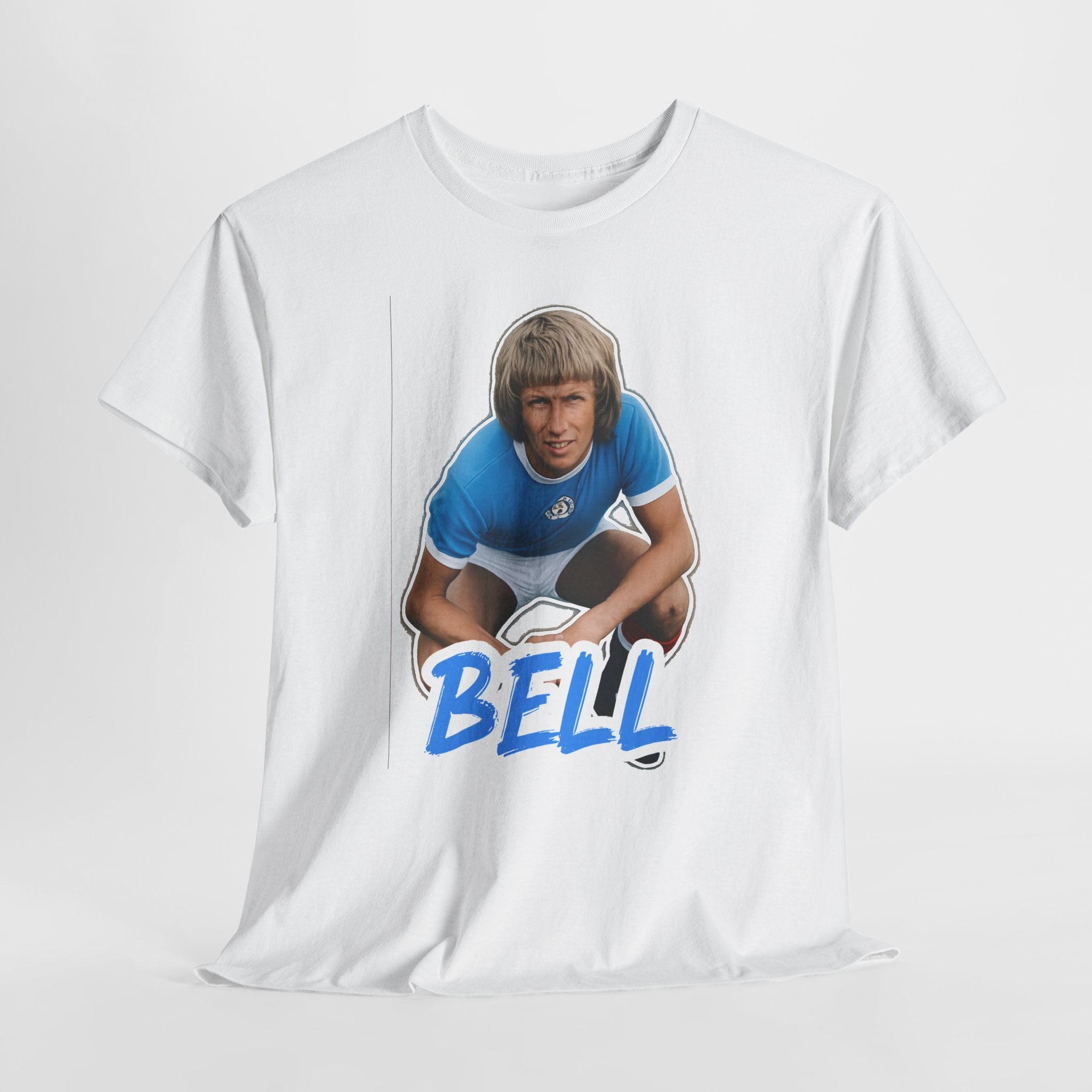 Colin Bell Manchester City Legend Retro Soccer Tee — Vintage Player Graphic T-Shirt
