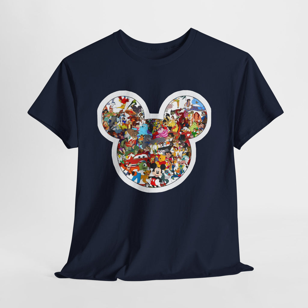 Mickey Collage T-Shirt — Vintage Disney Characters Graphic Tee
