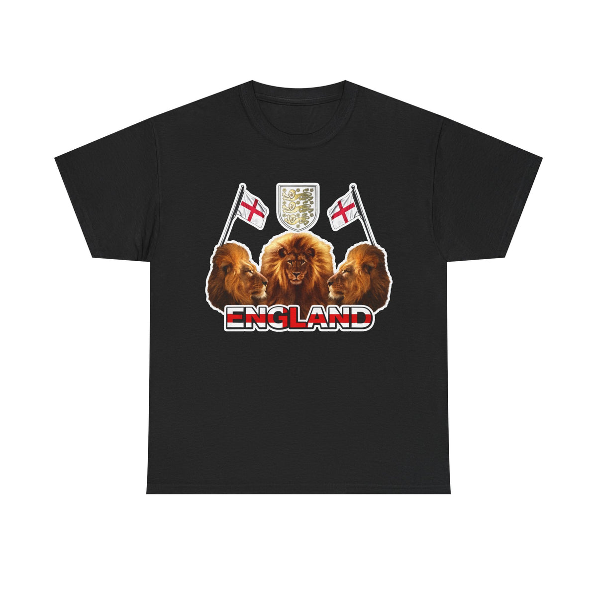 England 3 Lions Cotton Crest T-Shirt
