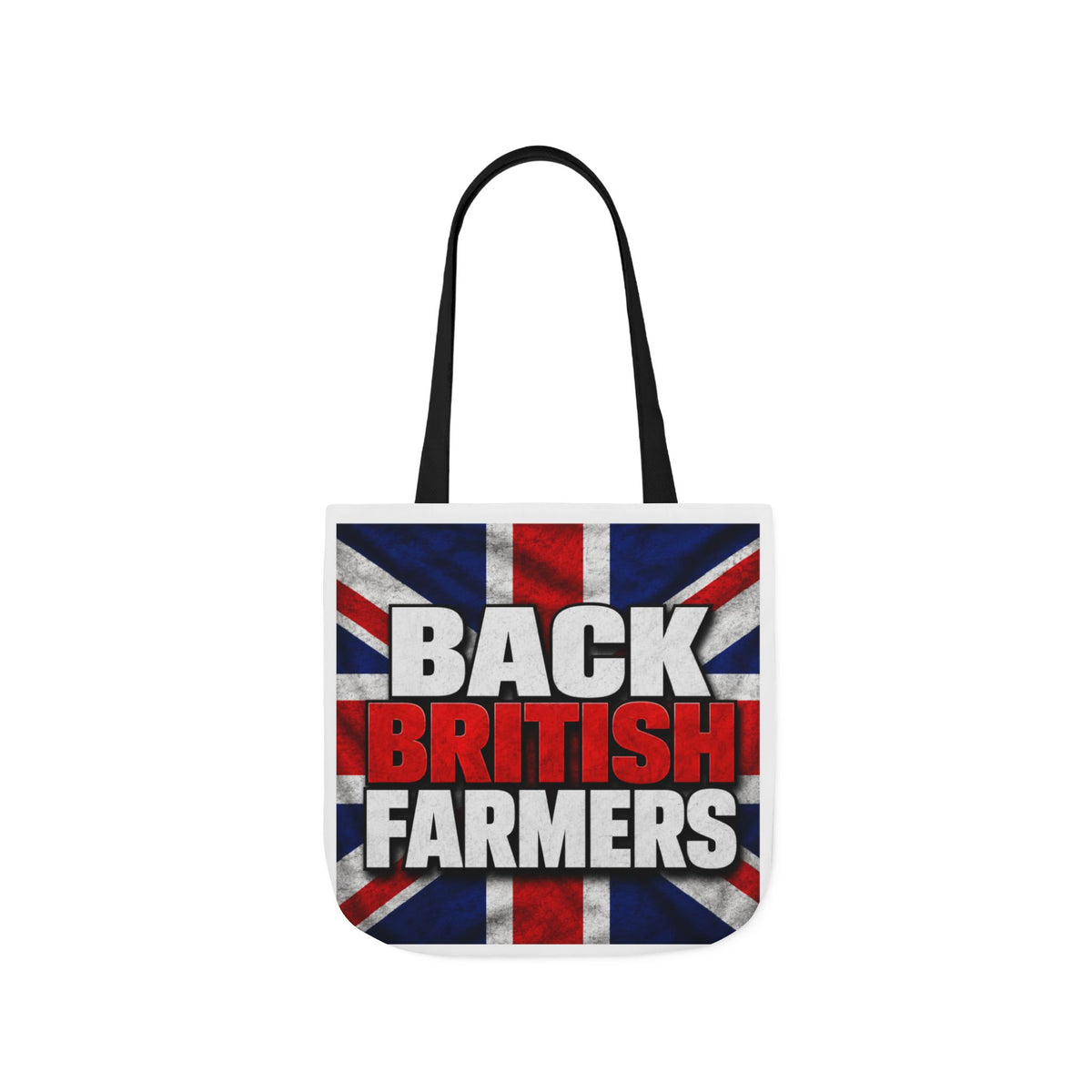 Back British Farmers Canvas Tote Bag — Union Jack Farming Support Tote