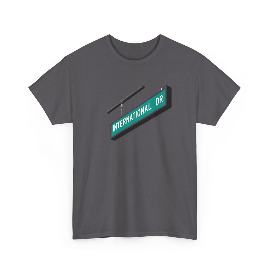International Dr Street Sign Cotton T-Shirt