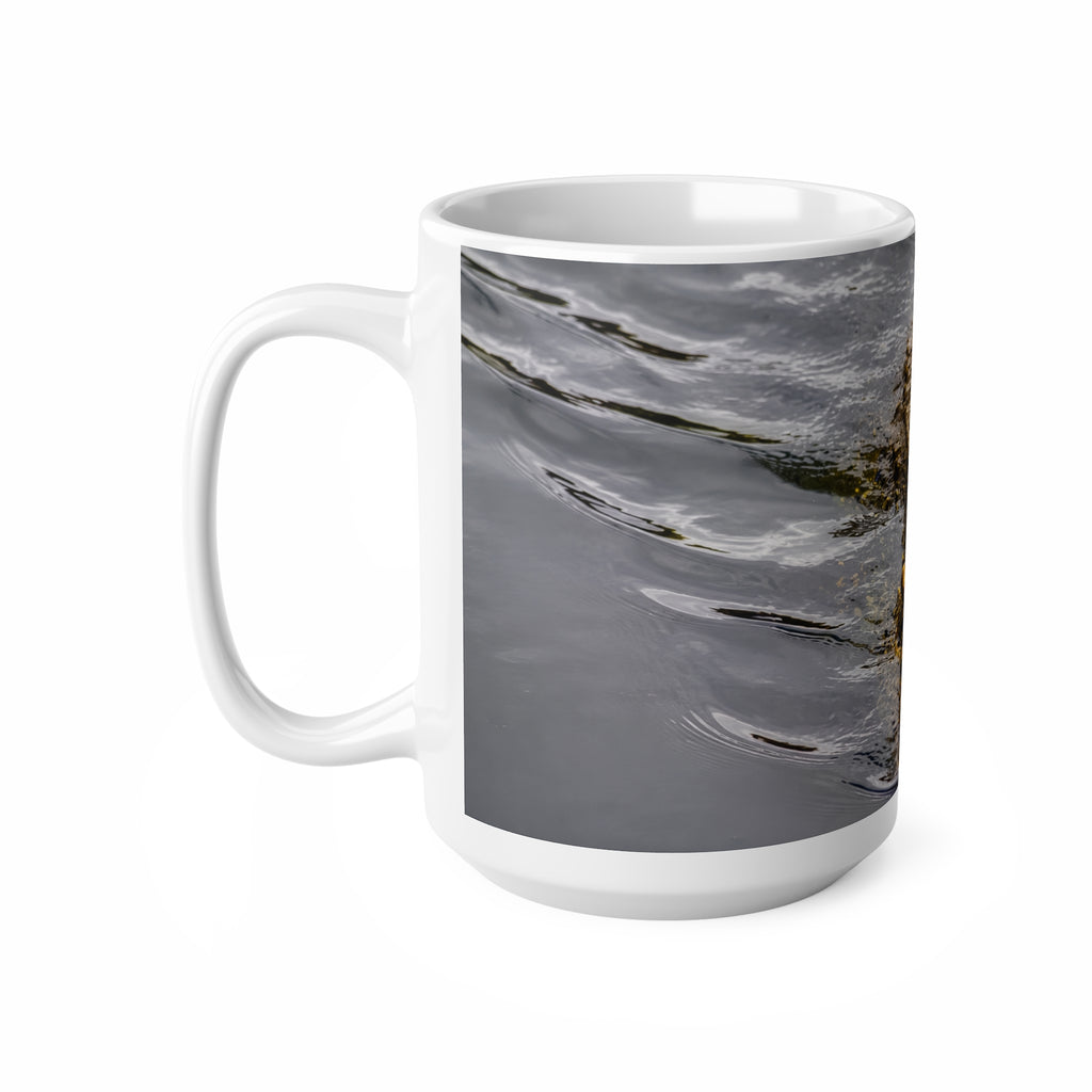 Alligator Reflection Ceramic Mug - Wildlife Photography Coffee Cup (11oz, 15oz)