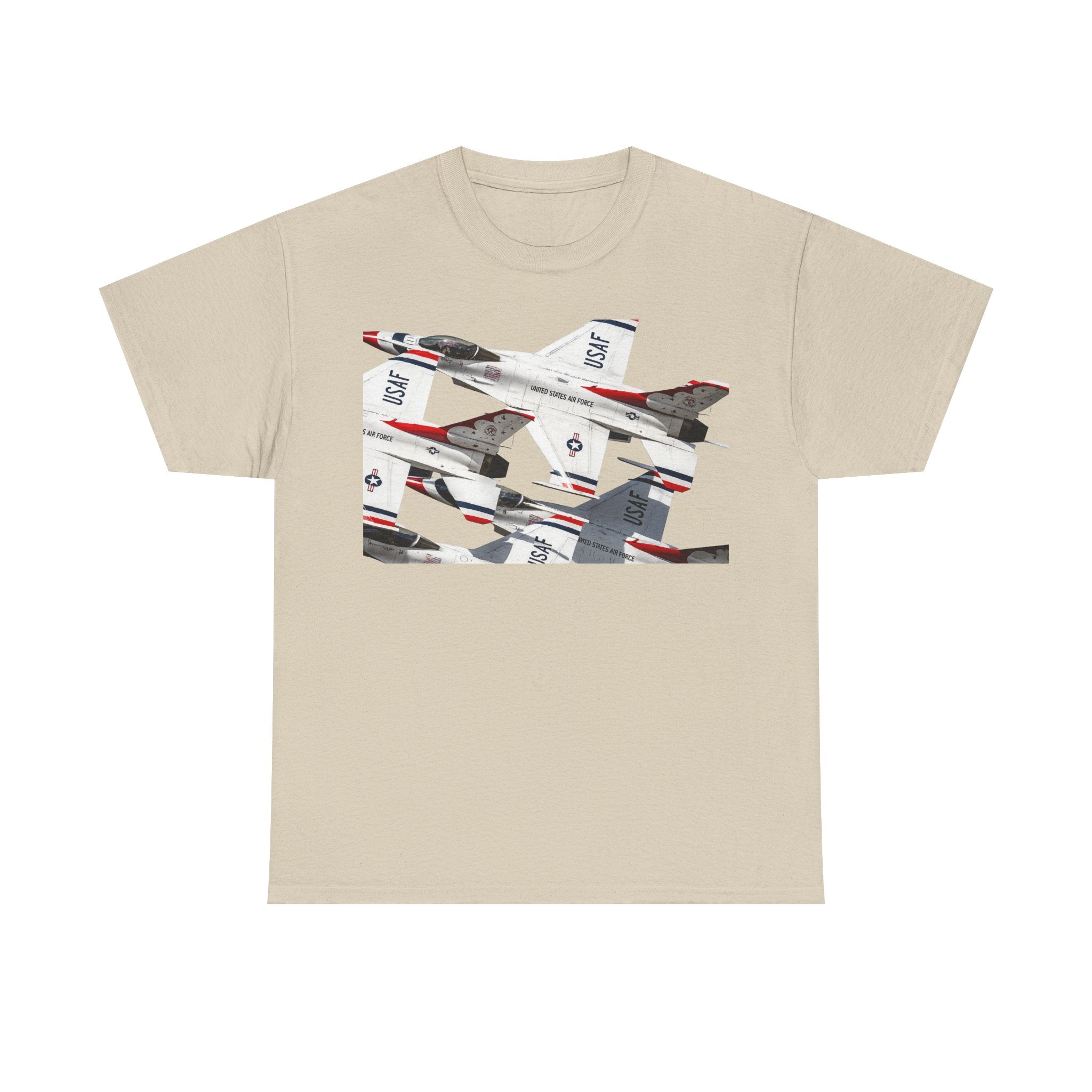 Thunderbirds Jet Formation T‑Shirt — Military Aviation Fighter Jets Tee