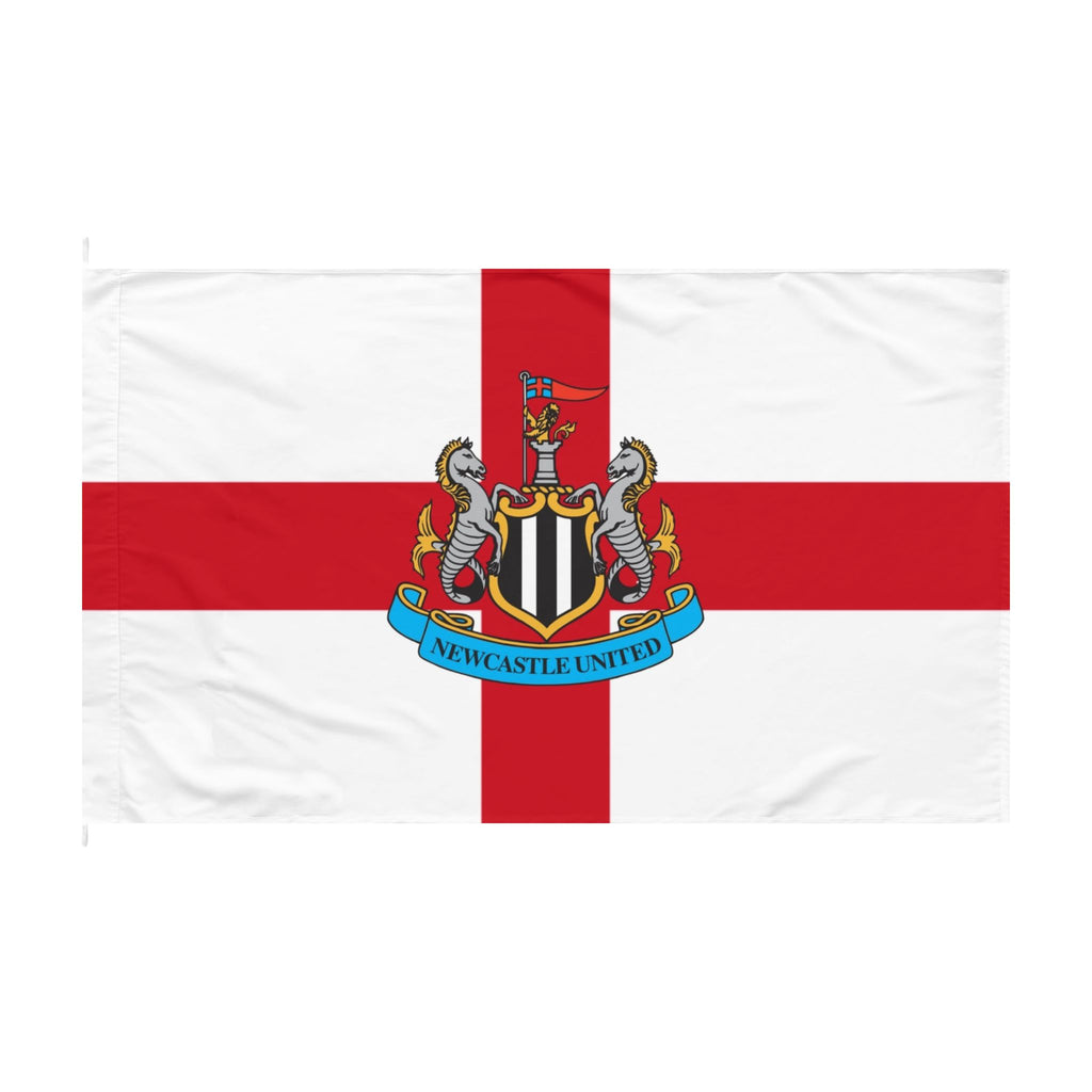 Newcastle United St George’s Cross Double-Sided Flag