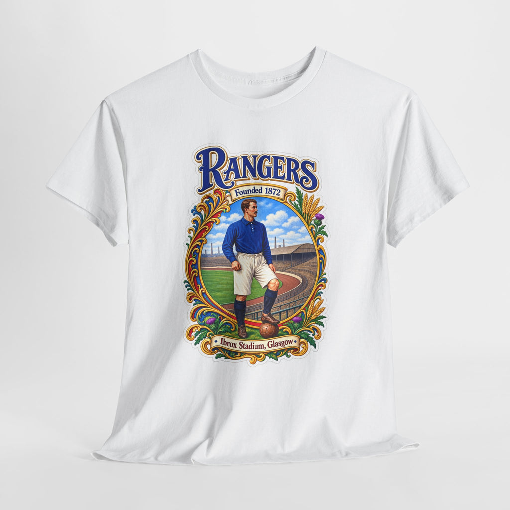 Rangers Retro Player Field Graphic Cotton T-Shirt