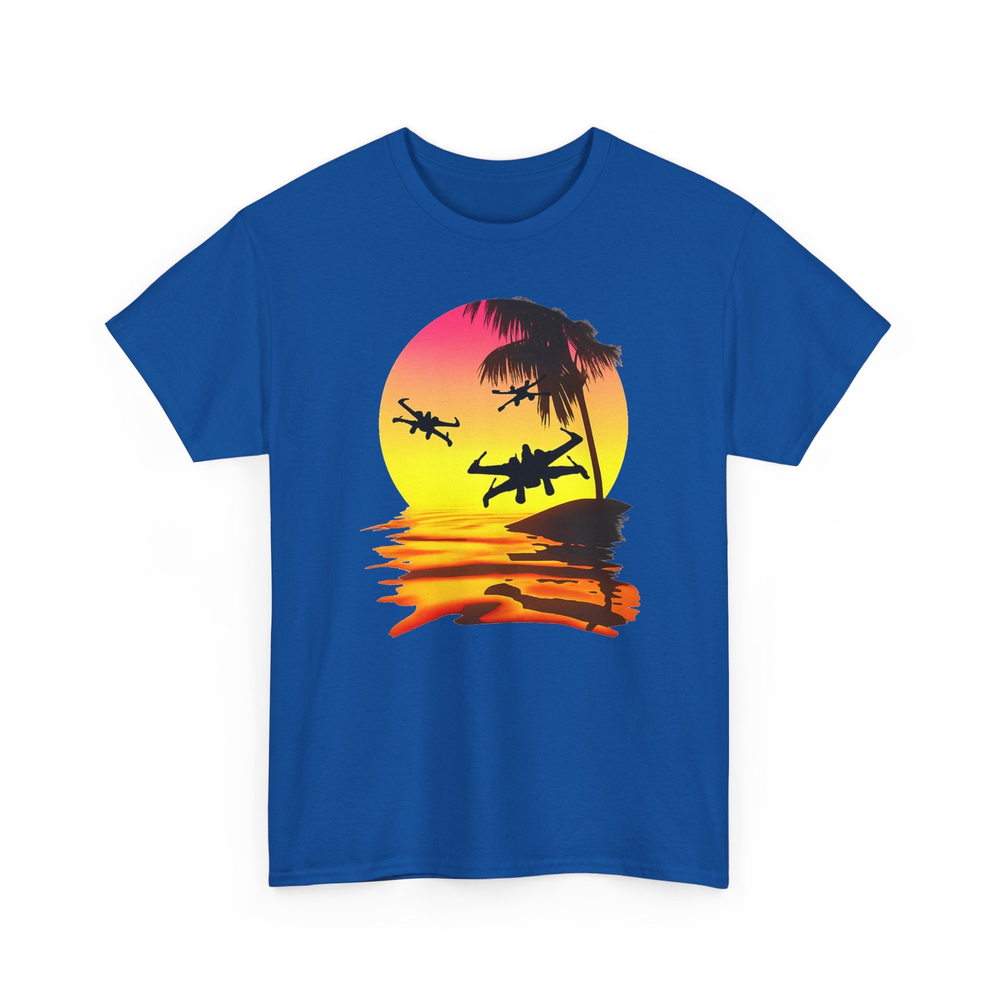 Star Wars X-Ring Sunset Beach Plane T-Shirt