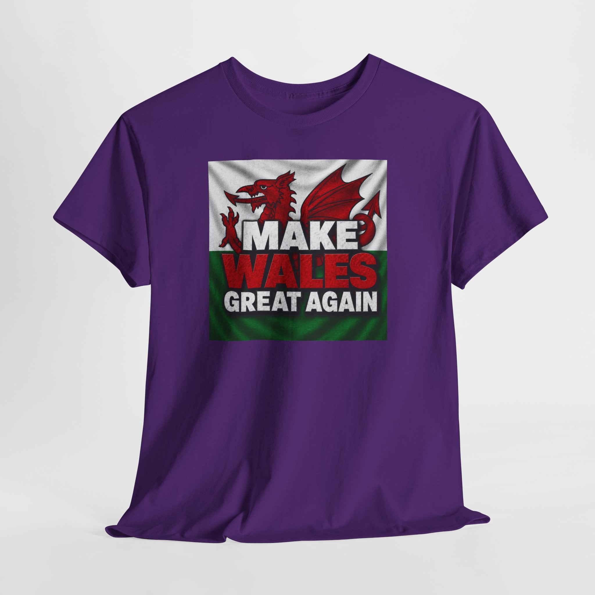 Make Wales Great Again T-Shirt — Welsh Flag Dragon Political Slogan Tee