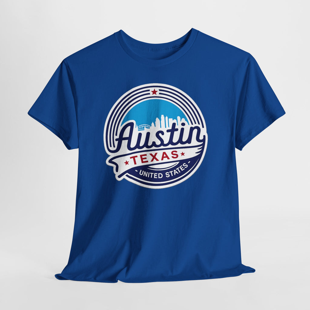 Austin Texas Retro Skyline T-Shirt — Vintage City Pride Tee