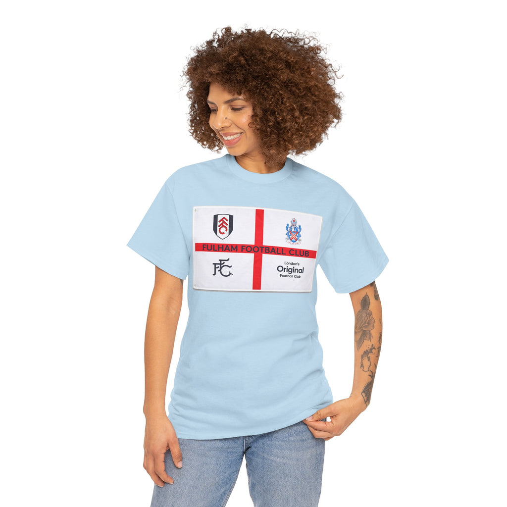 Fulham Football Club Crest Tee — St George’s Cross Football Shirt
