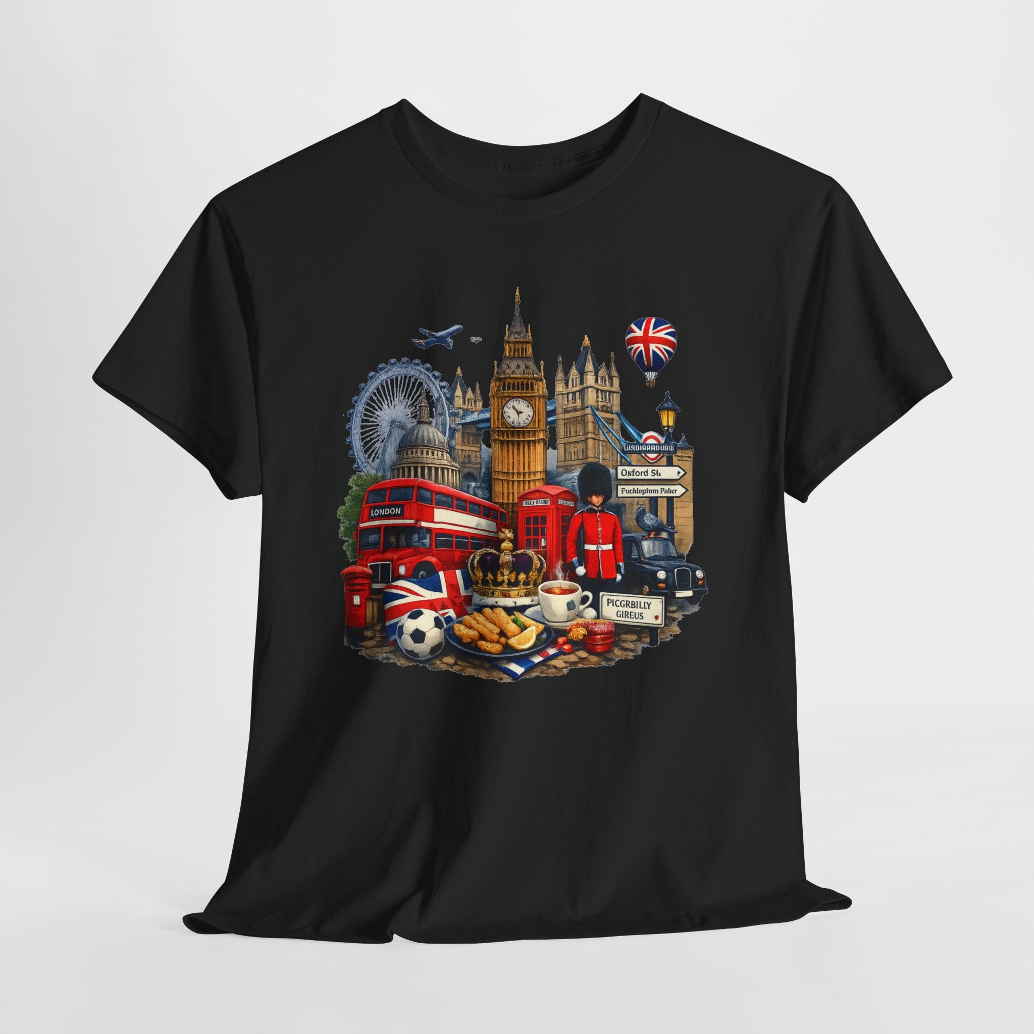 London Landmarks T‑Shirt — British Icons Collage Tee