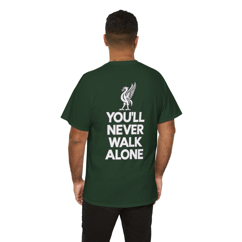 You'll Never Walk Alone T‑Shirt — Liverpool FC Crest Cotton Tee