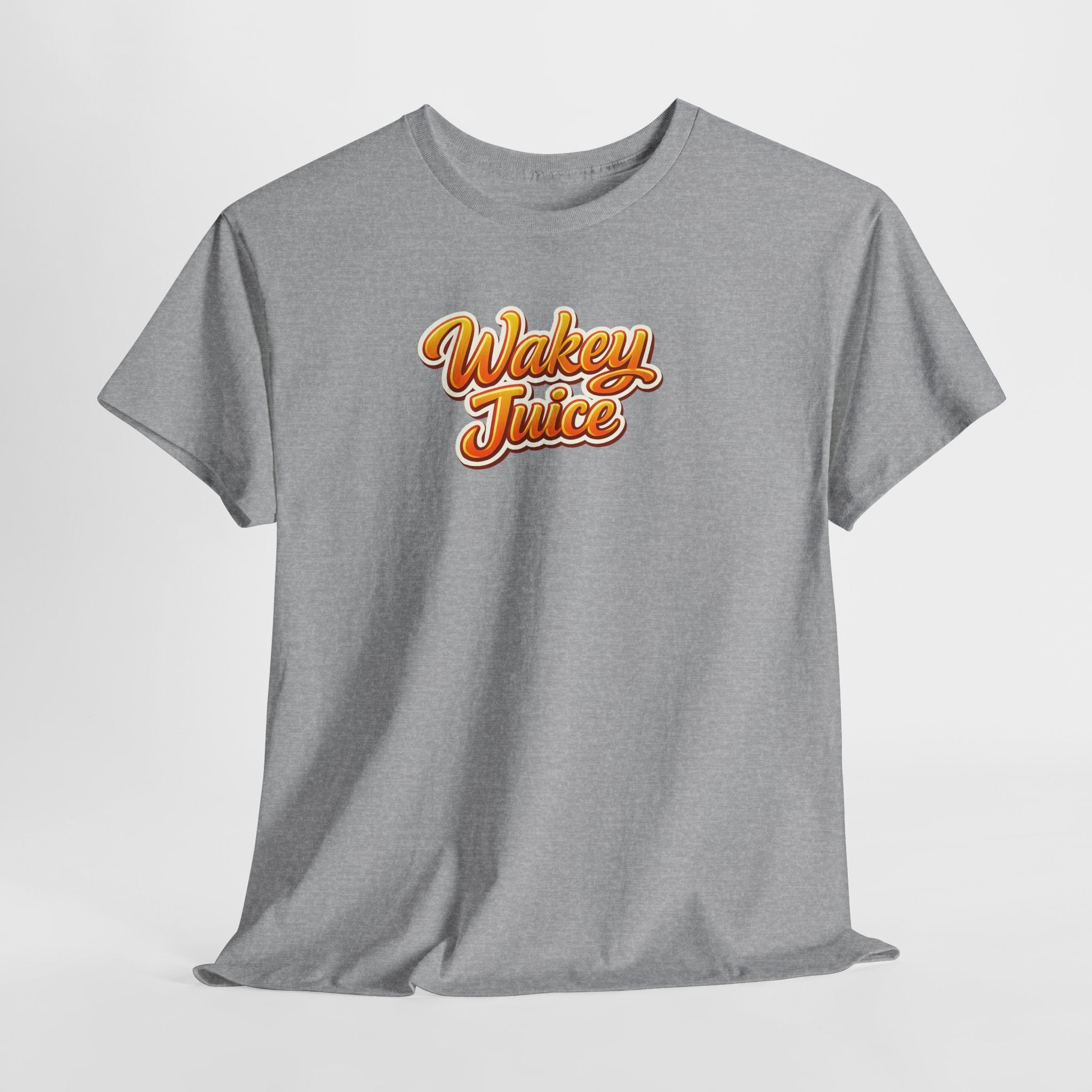 Wakey Juice T‑Shirt — Retro Orange Script Graphic Tee