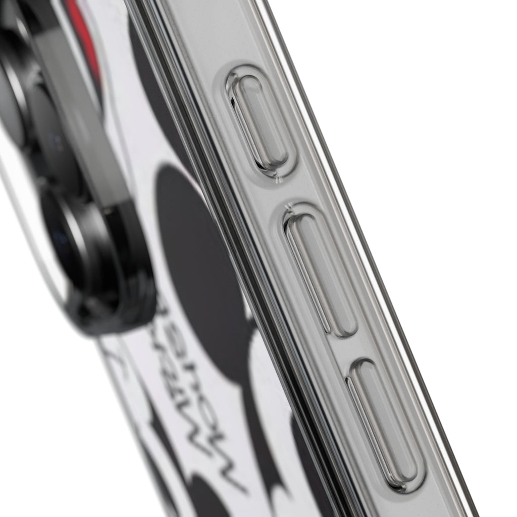 Mickey Mouse Clear Phone Case – Retro Cartoon Pattern Clear Case