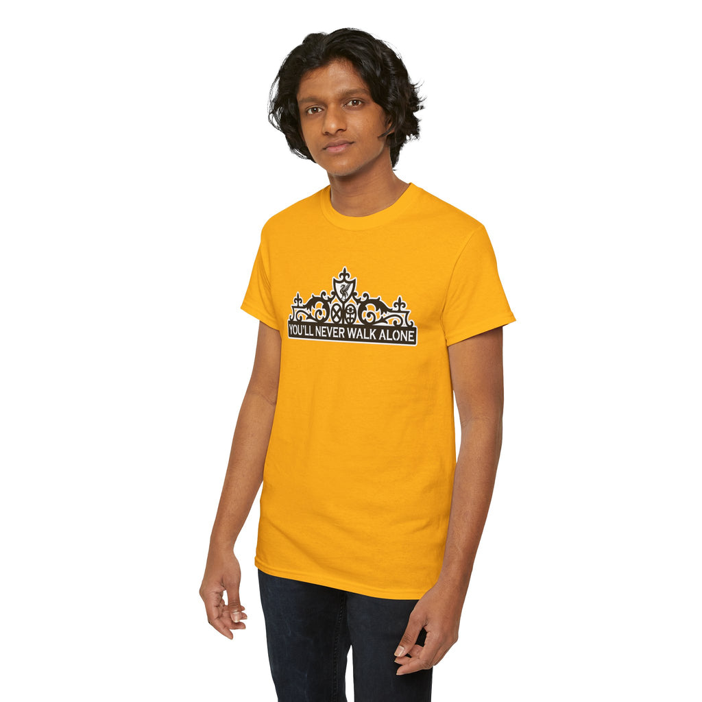 You'll Never Walk Alone T‑Shirt — Liverpool FC Crest Cotton Tee