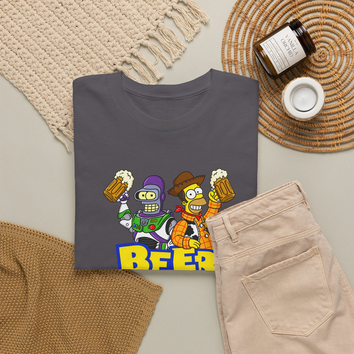Beer Story T-Shirt — Funny Cartoon Beer Buddies Graphic Tee