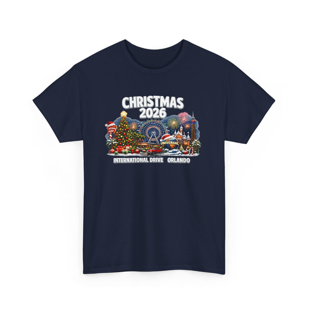 Christmas 2026 International Drive Orlando Holiday Cotton T-Shirt