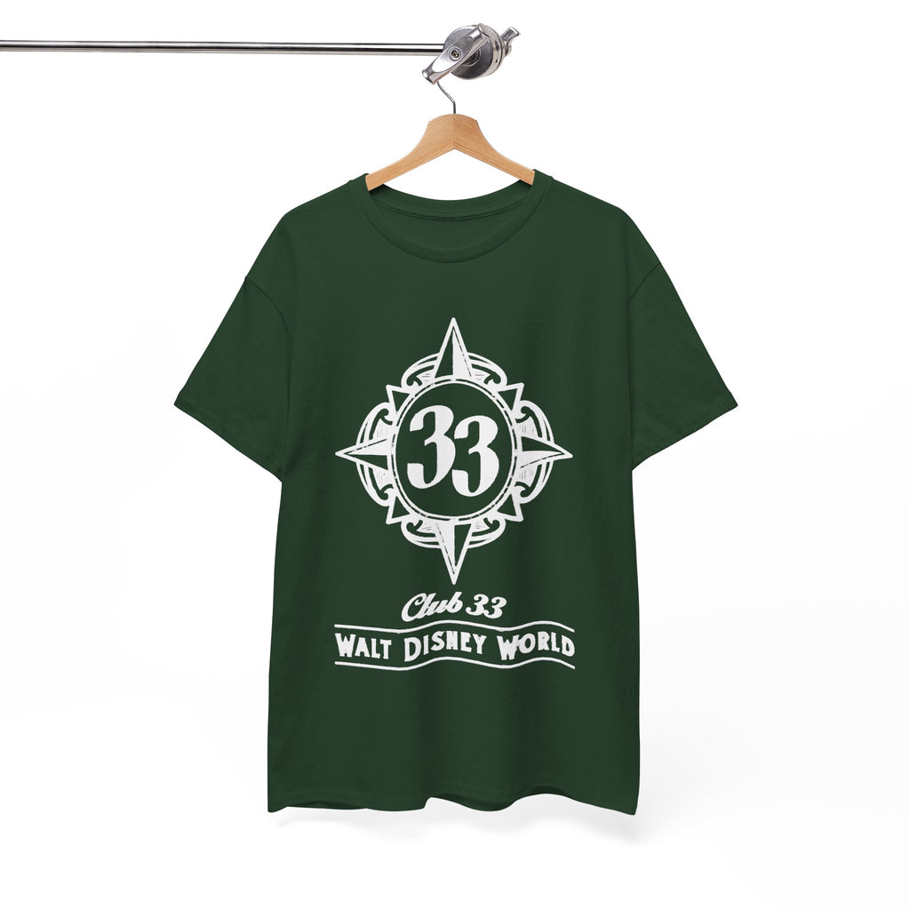 Club 33 Walt Disney World Inspired Cotton T-Shirt — Vintage Compass Logo Tee