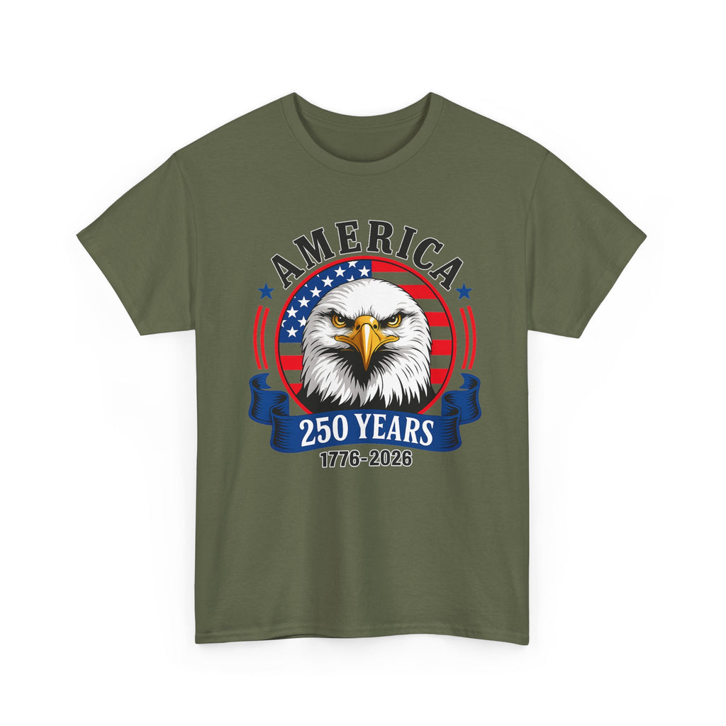 America 250 Years T-Shirt – Bald Eagle 1776–2026 Patriotic Tee