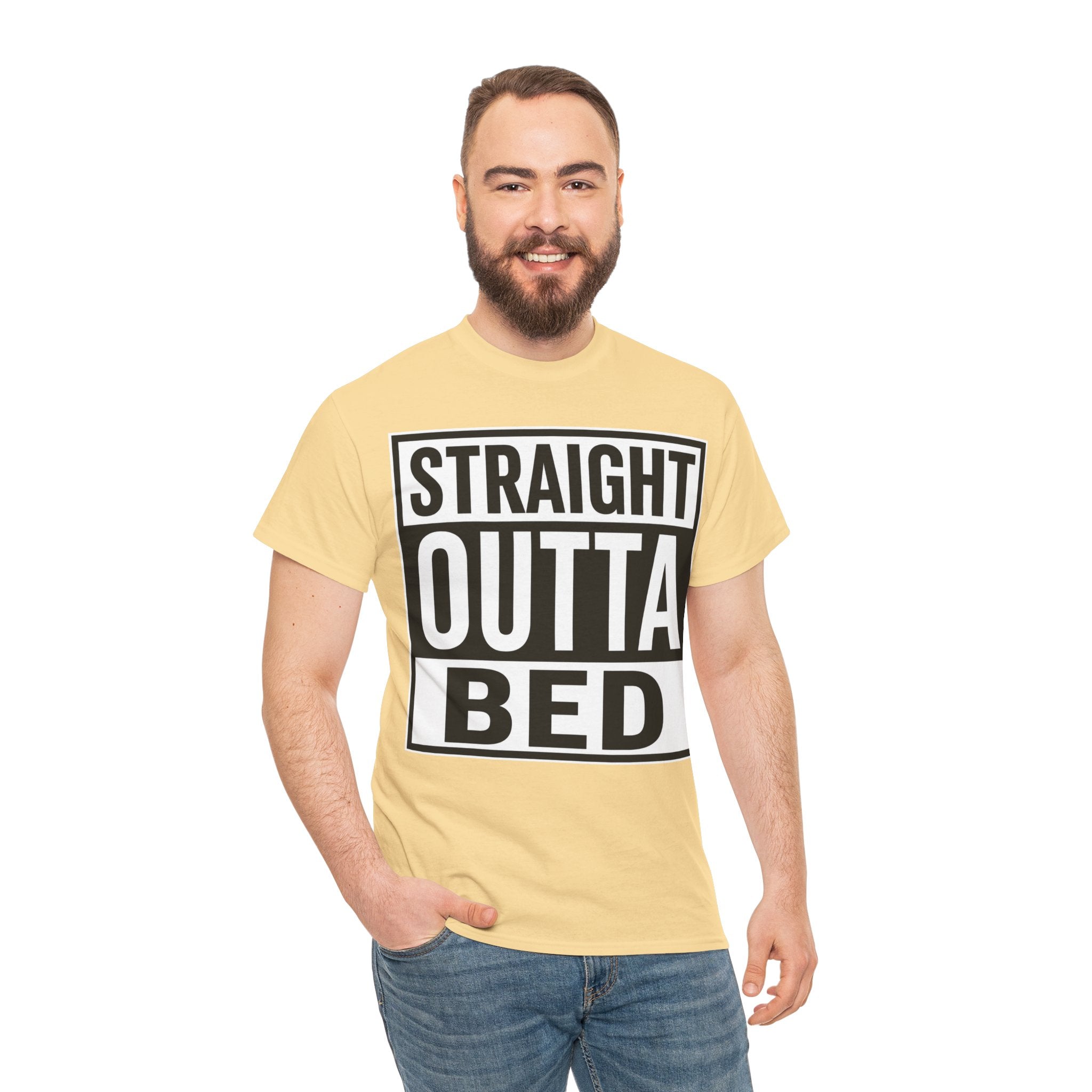 Straight Outta Bed T-Shirt — Funny Morning Graphic Tee