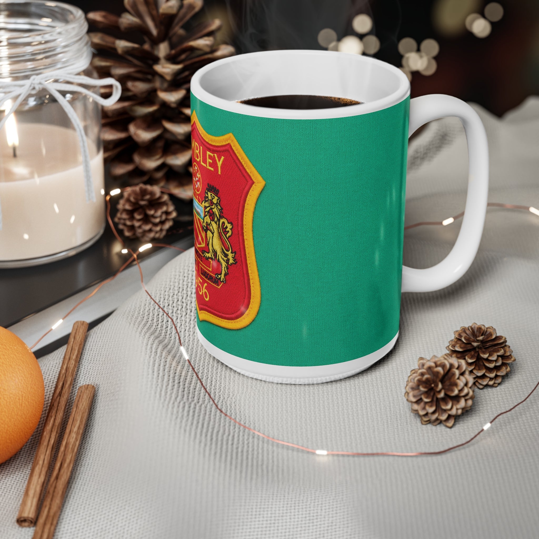 Wembley 1956 Cup Final Crest Ceramic Coffee Mug — 11oz & 15oz