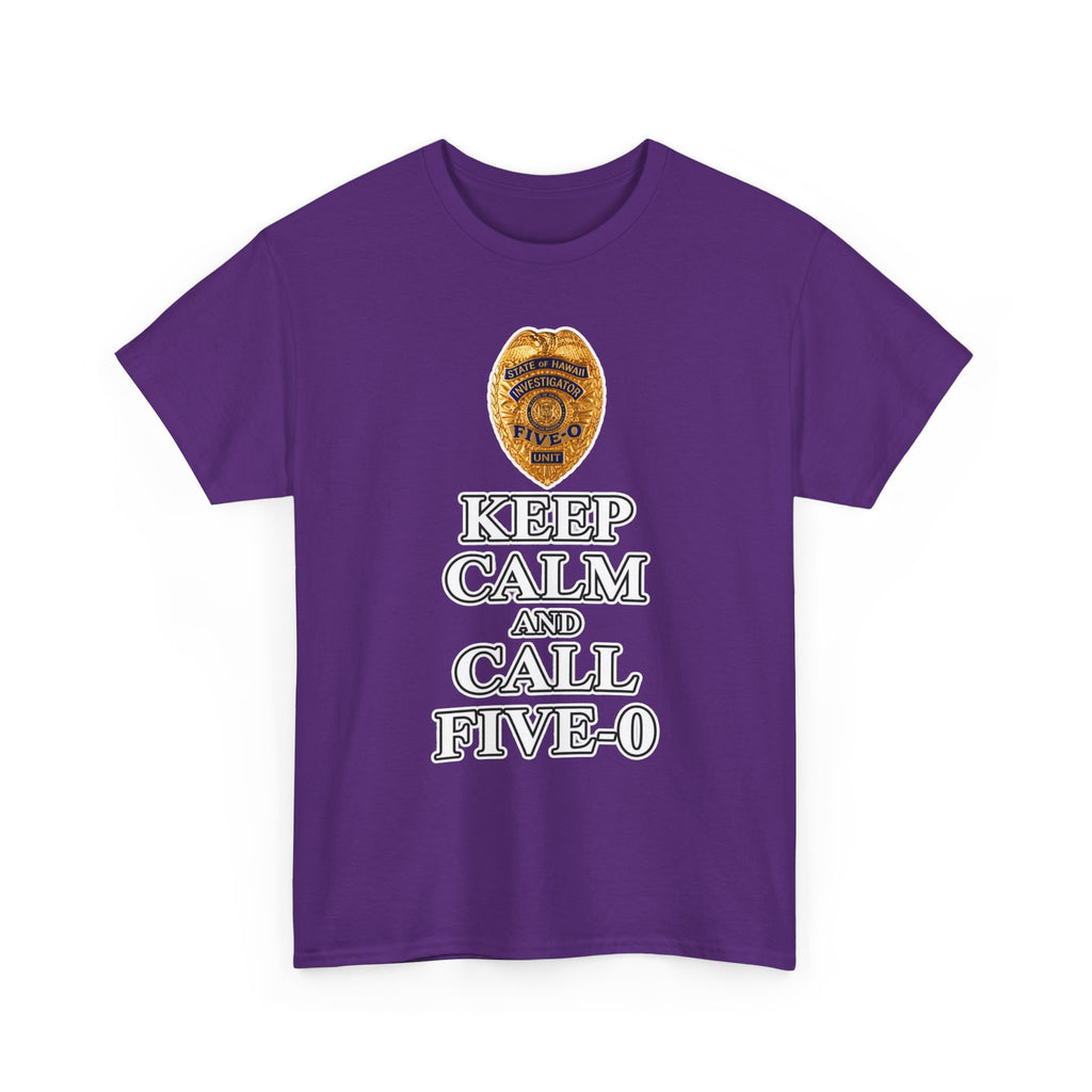 Keep Calm and Call Five-O Cotton T‑Shirt