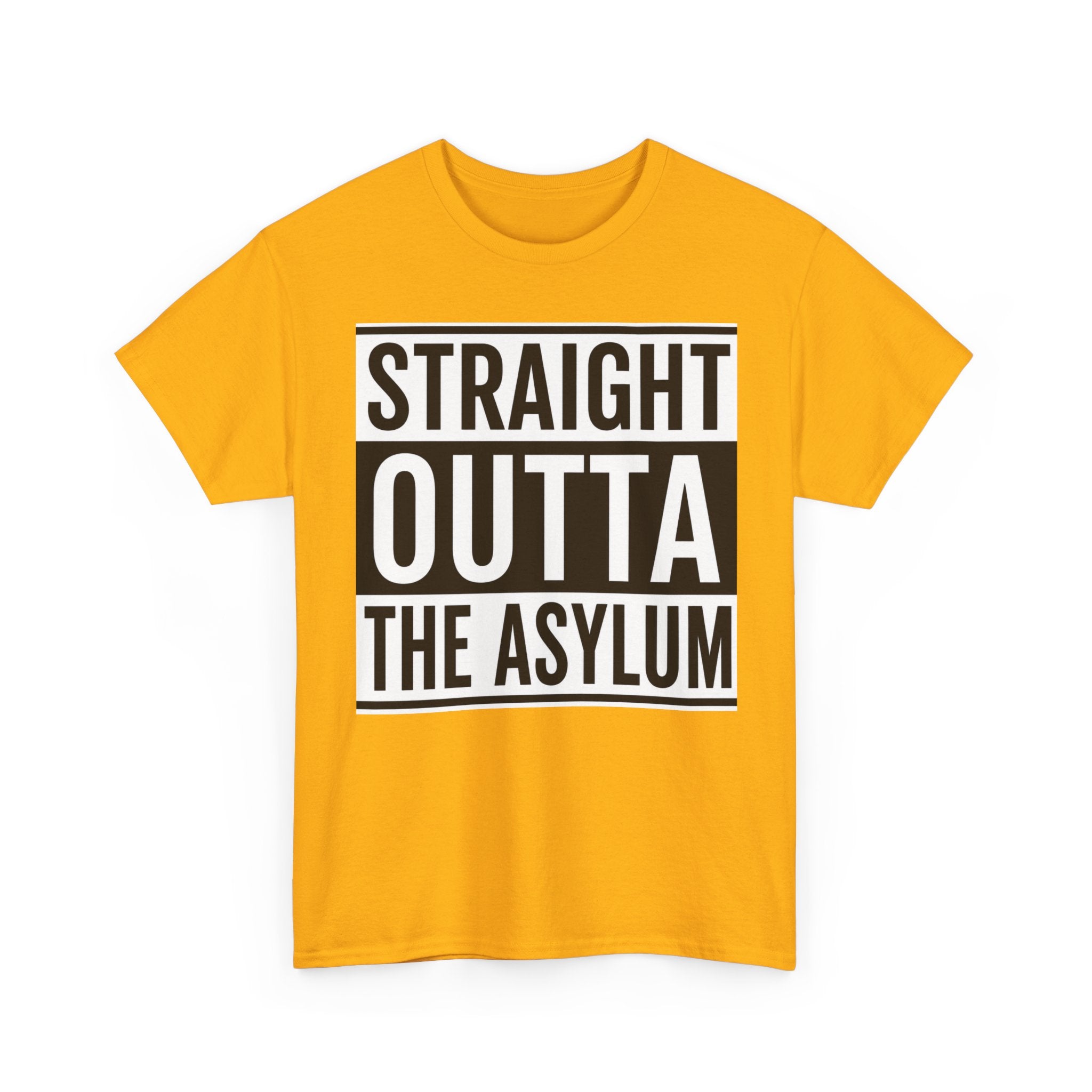 Straight Outta the Asylum T-Shirt – Graphic Statement Tee