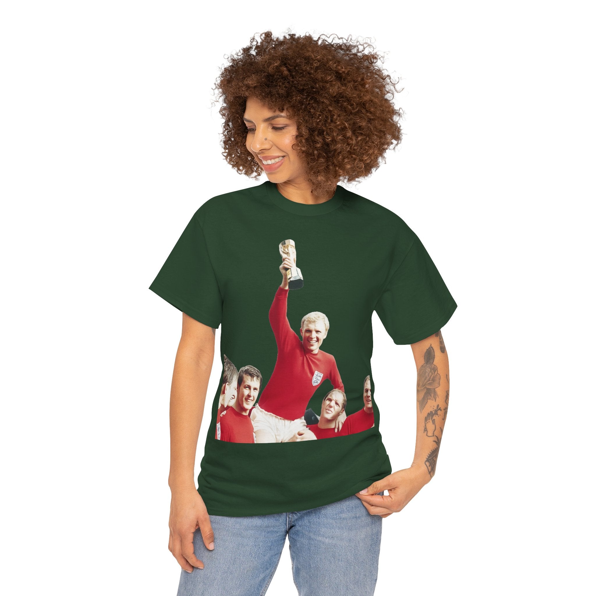 England 1966 World Cup Winners Tee — Retro Team Celebration T-Shirt