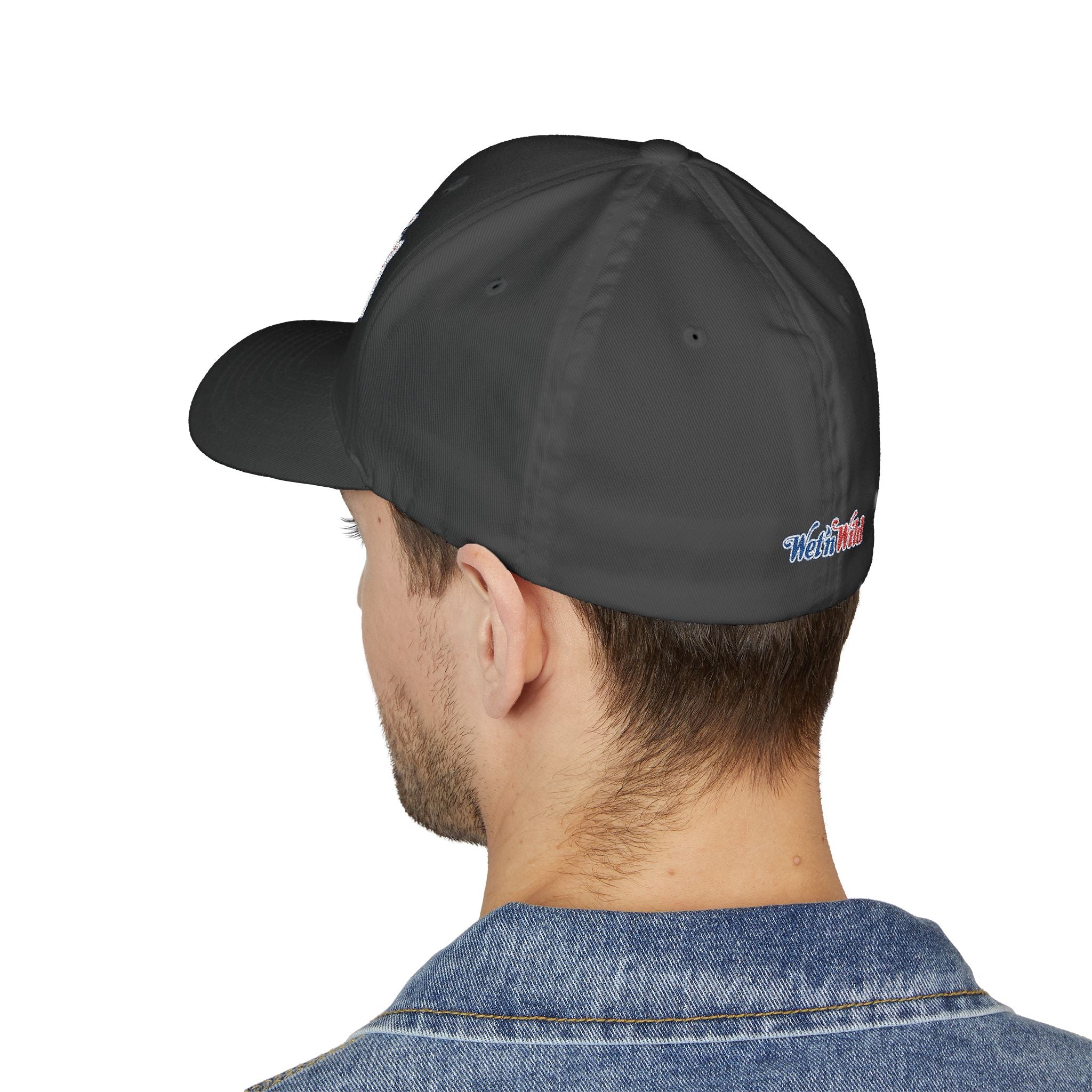 Wet 'n Wild Retro Embroidered Cap — Patriotic Red & Blue Retro Baseball Hat