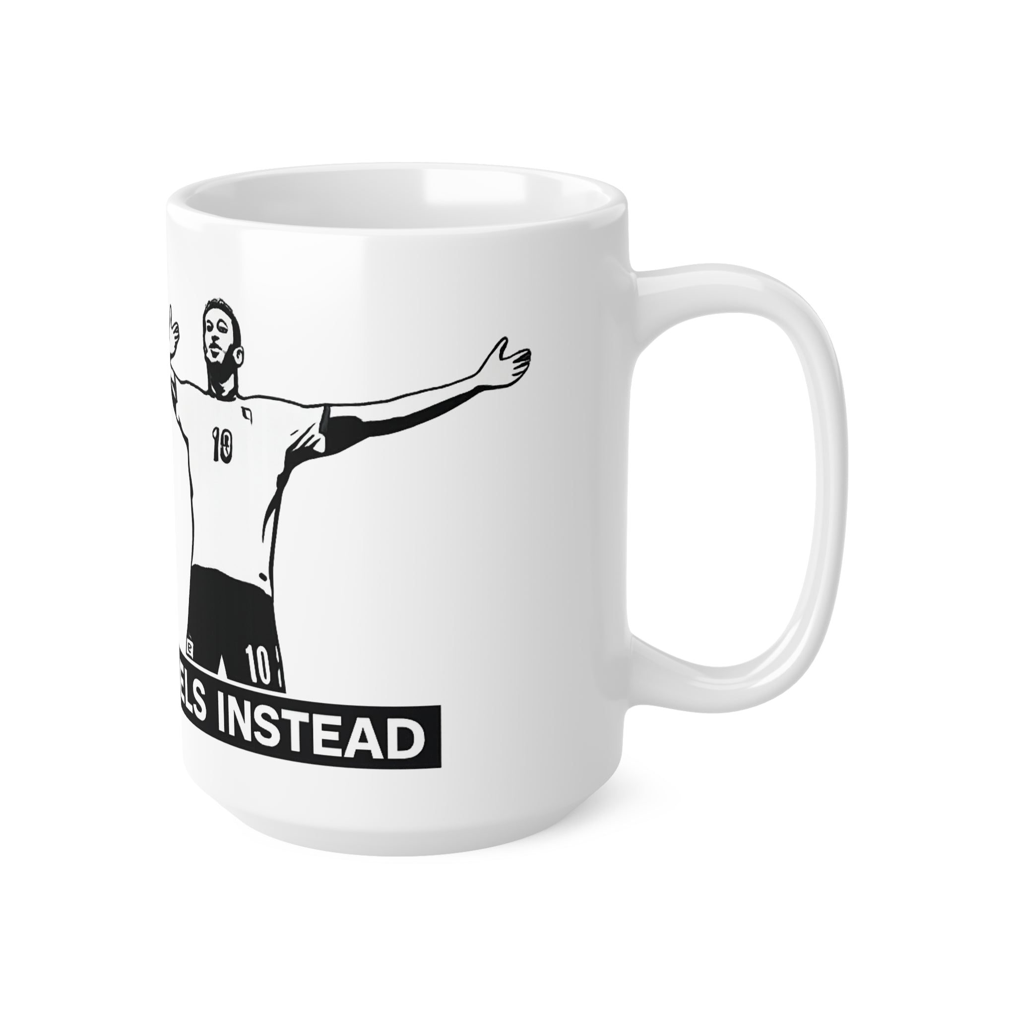 Kane & Bellingham Soccer Players 'I'm Loving Angels' Ceramic Coffee Mug — 11oz & 15oz