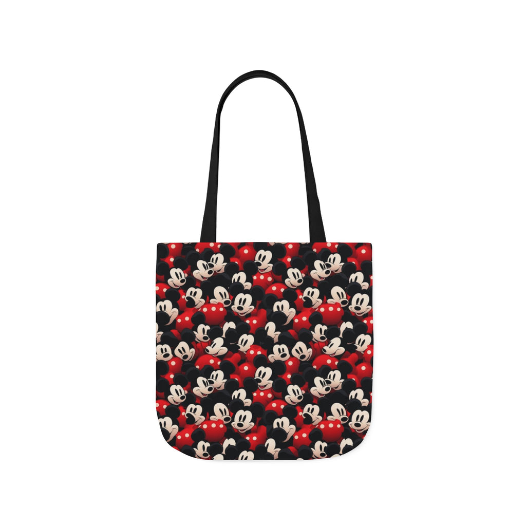 Mickey Mouse Canvas Tote — Retro Cartoon Character Allover Print